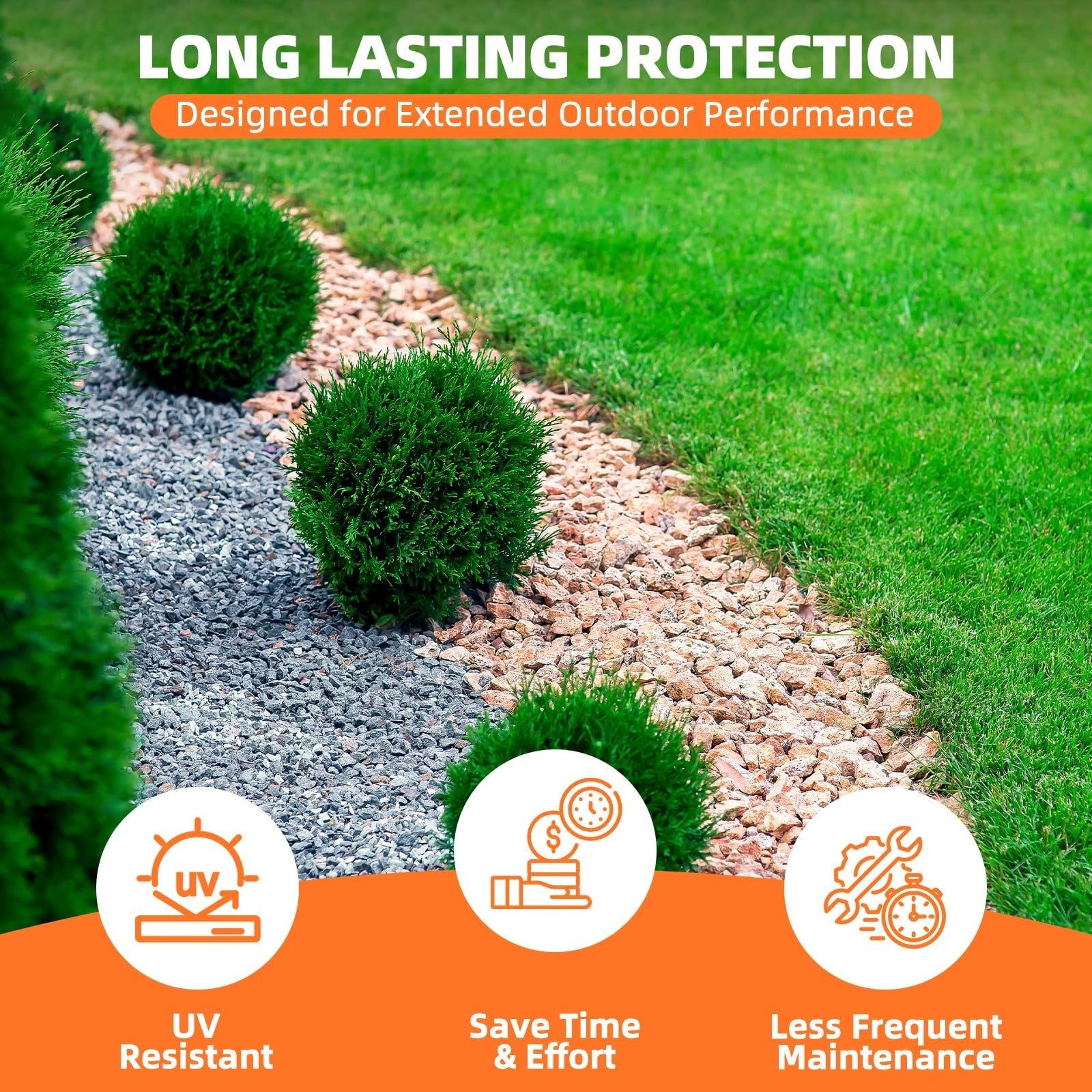 1 Gallon Landscape Adhesive, Ultra-Stick Mulch & Gravel Binder, Non-Toxic Spraye5