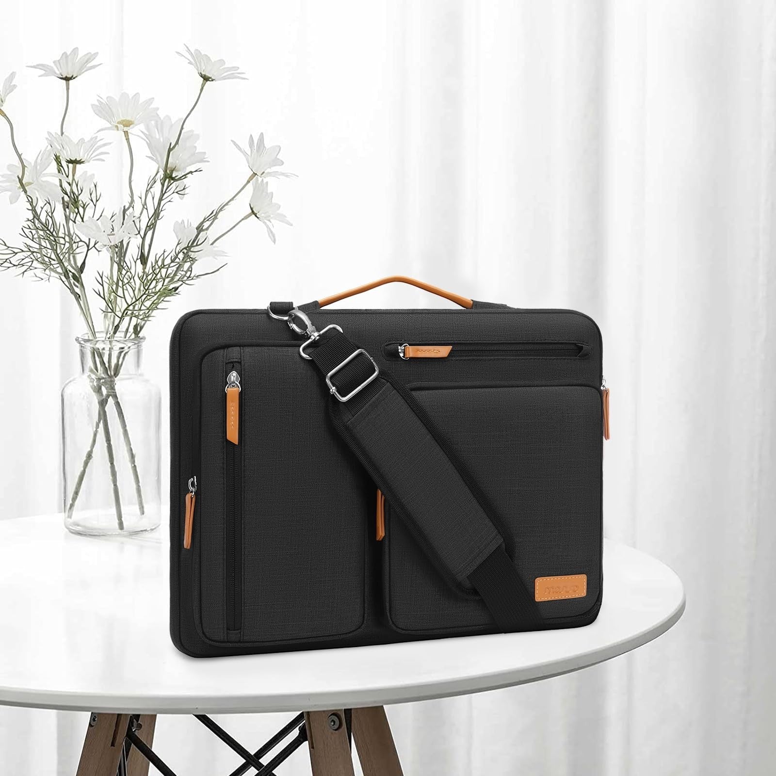 360 Protective Laptop Shoulder Bag for 15-15.6" Computers, Side Open Messenger w7