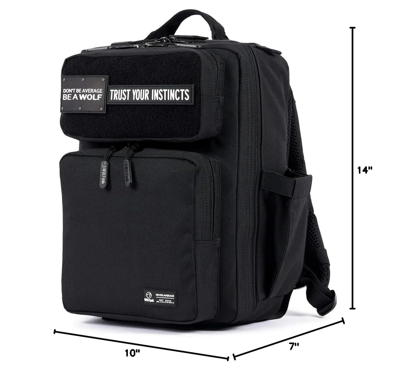 Slim Tactical Gym Backpack   Minimalist Daypack with Laptop Pocket & Cup Holders13