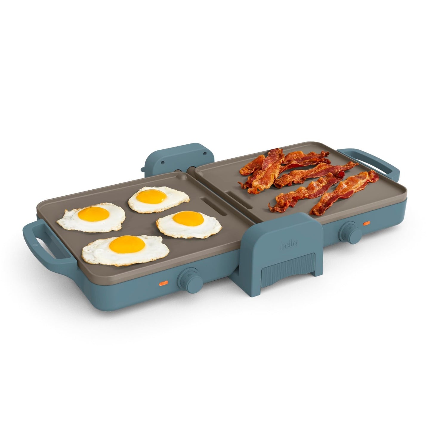 Ceramic Nonstick Griddle 10"x20" - Dual Temp, Dishwasher Safe, 1500W, Fits Anywh1