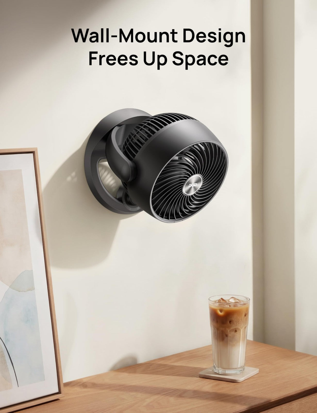 12" Quiet Table Fan   70ft Airflow, 120° Tilt, 3 Speeds, Desktop Circulator for6