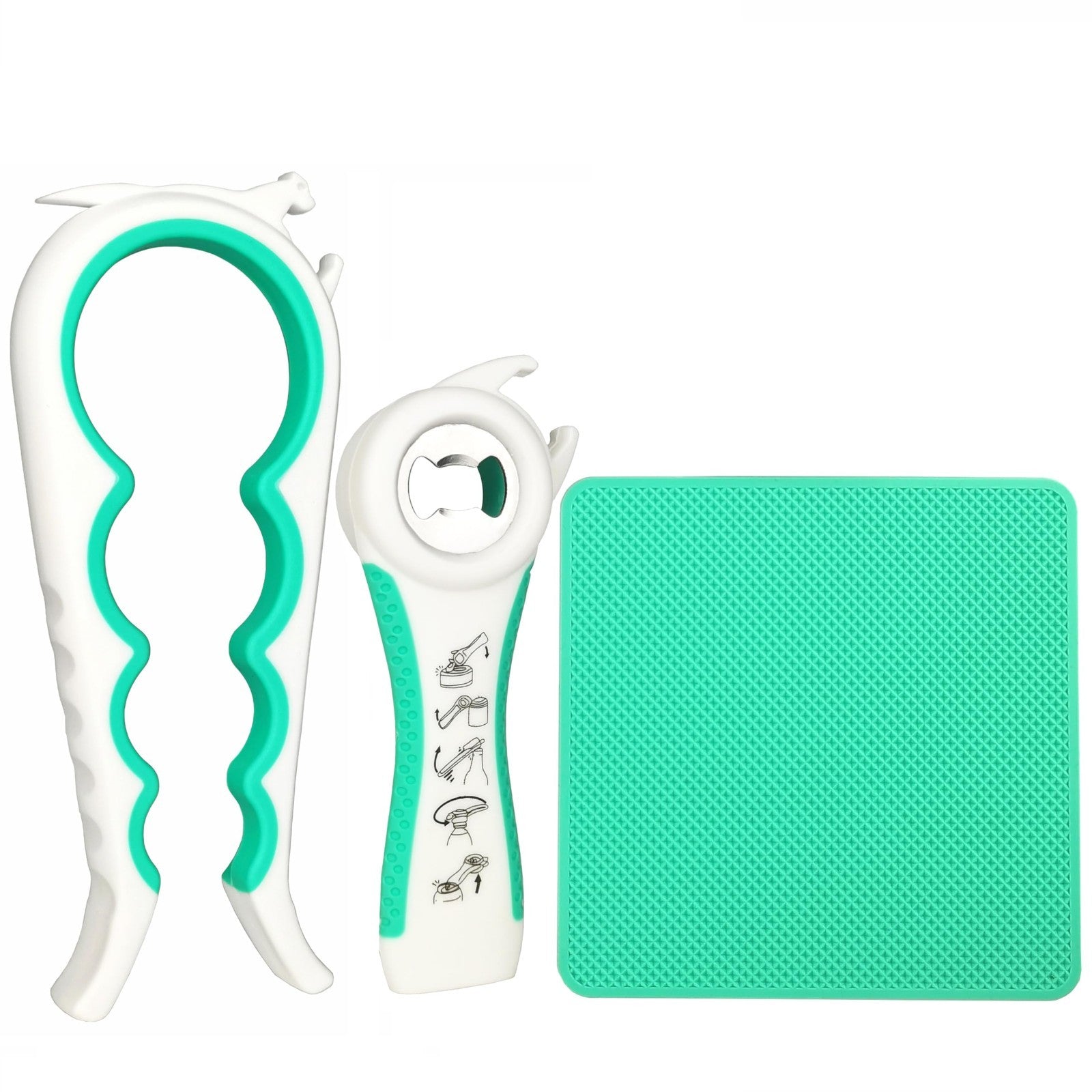 5 in 1 Jar Opener for Seniors & Arthritis   Adjustable Lid & Bottle Opener, Non 1