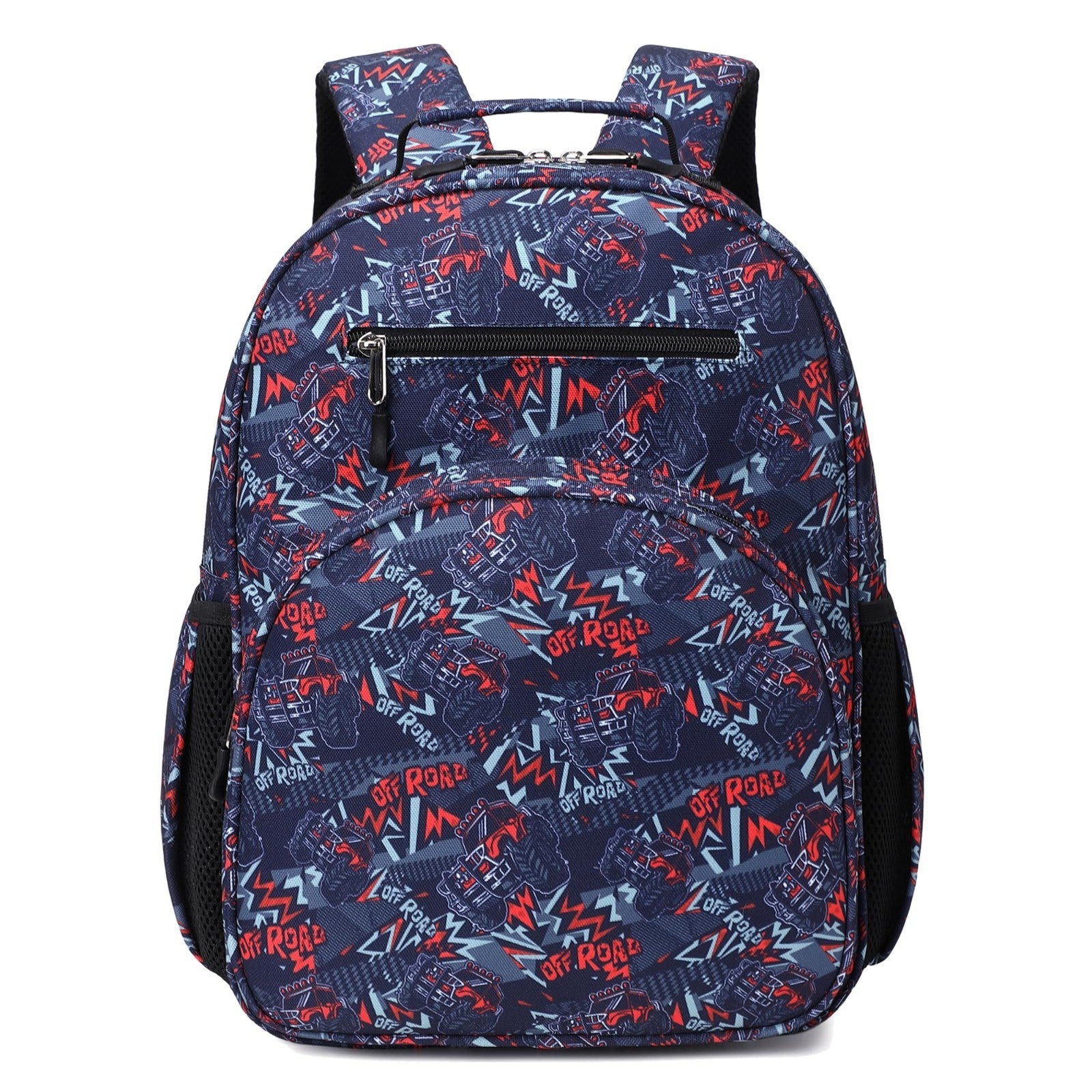 Lightweight Kids Backpack for Boys, Cute School Bag for Ages 4 8, Navy Blue Cars0