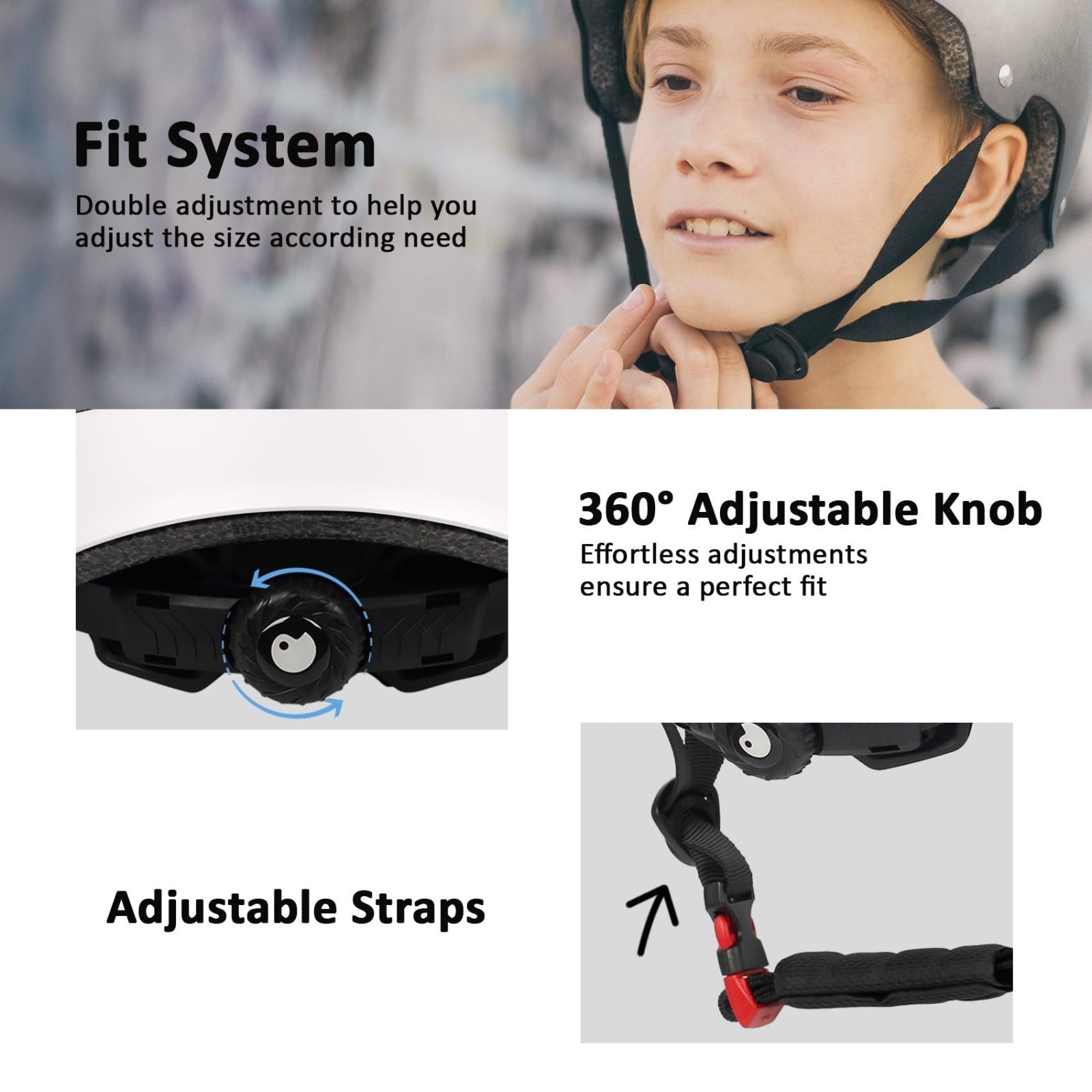 Multi-Sport Helmet for Skateboard, Bike, Scooter - Adjustable, Lightweight, Vent3