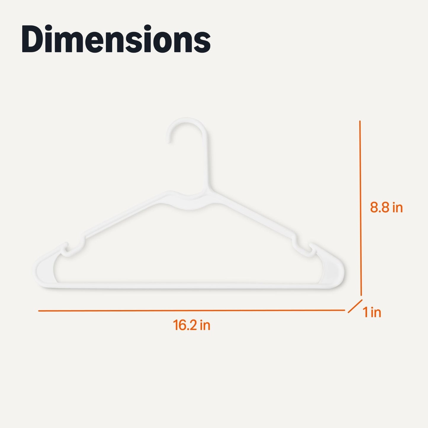 Space Saving Plastic Clothes Hangers   Sturdy Closet Organizer for Shirts & Jack2
