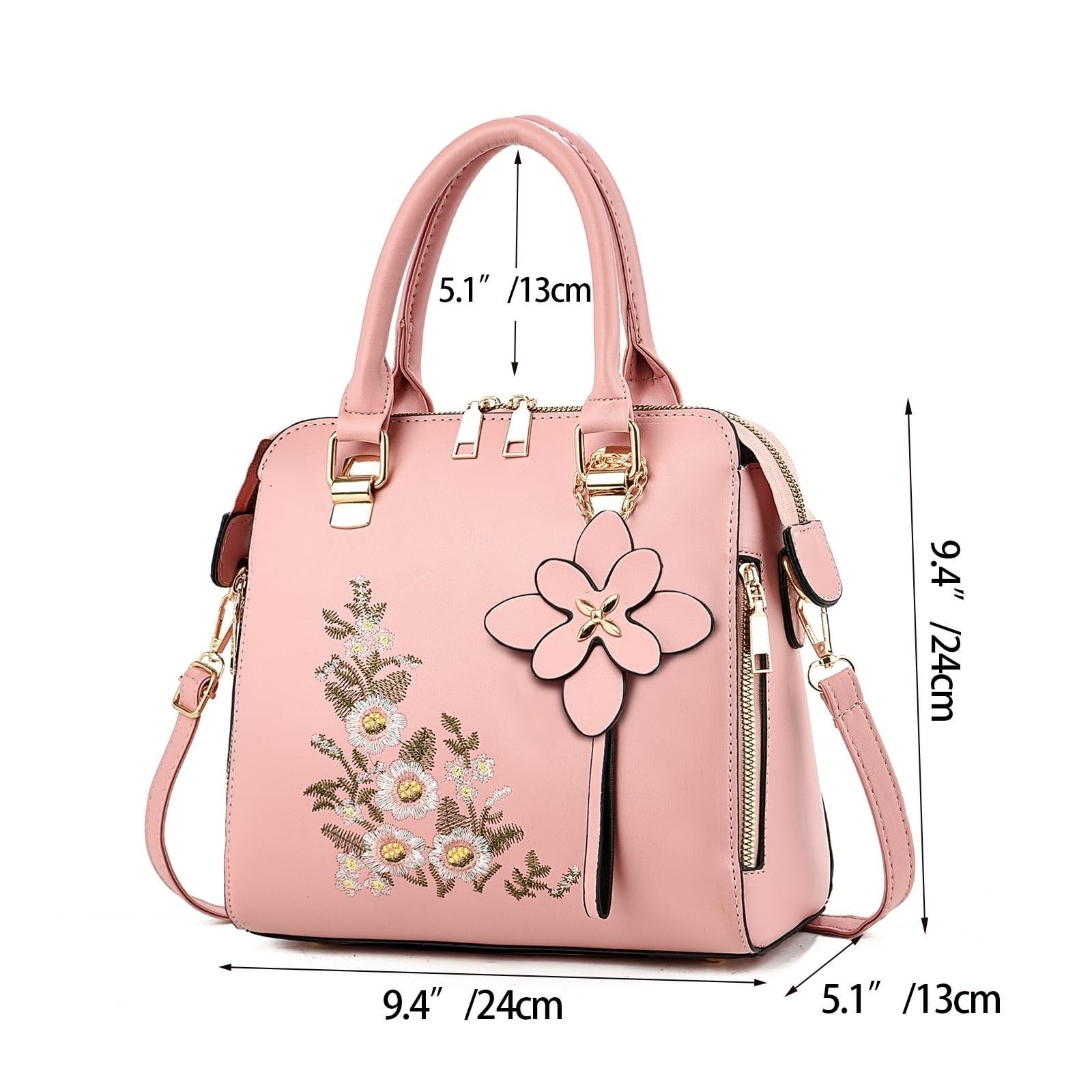 Vintage Embroidered Crossbody Purses for Women, Stylish Satchel Handbags3