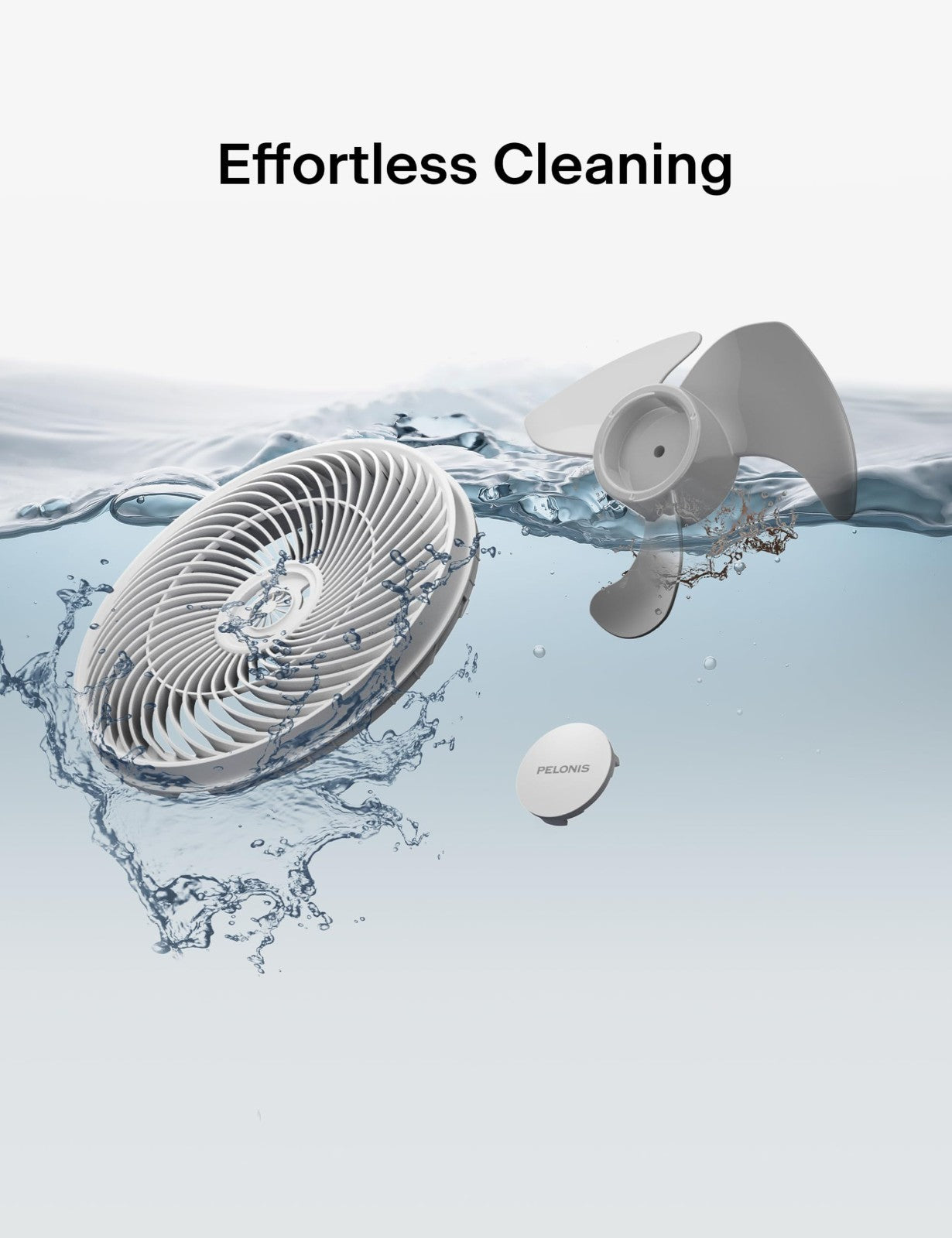 14" Wall Mount Fan with Remote Control, Oscillating, 3 Speeds, 90° Tilt, Quiet 38