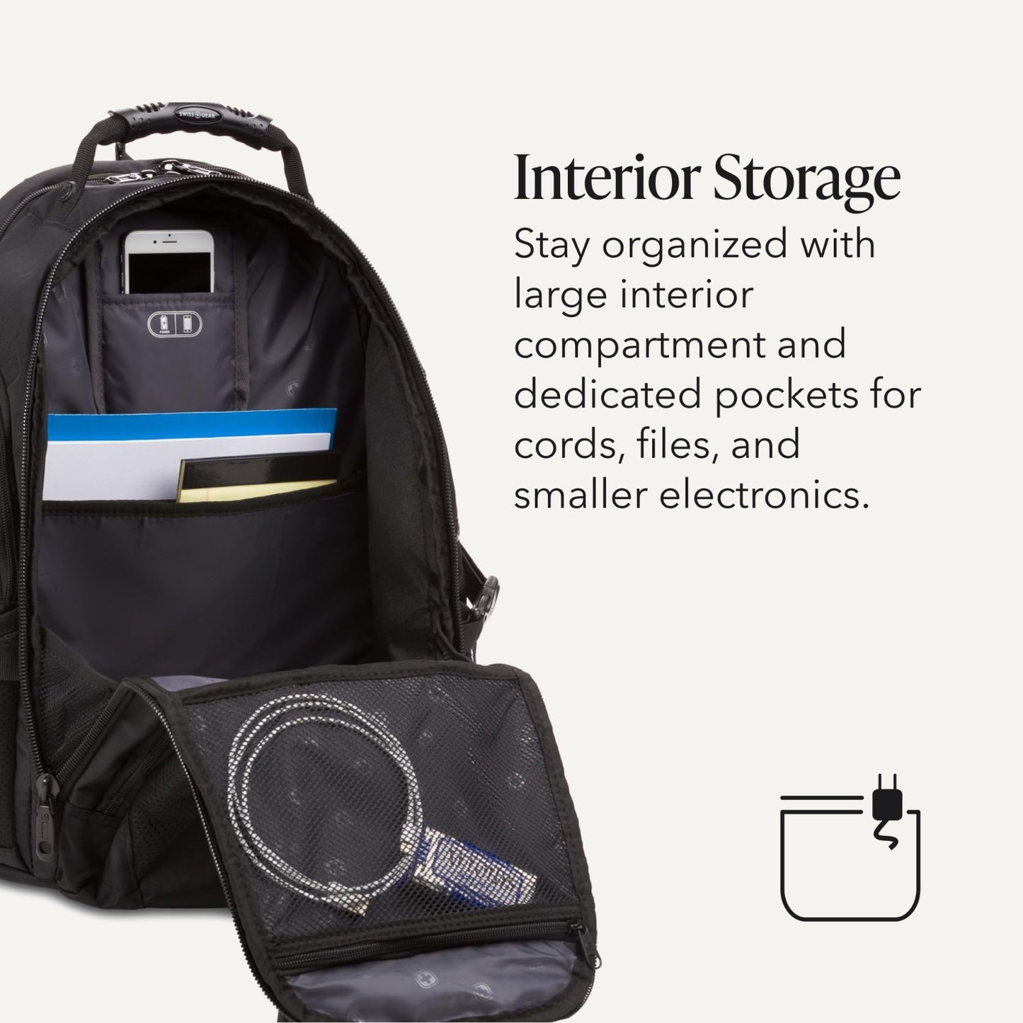 TSA Friendly 17 Inch Laptop Backpack, RFID Protection, Lay Flat Design, 31L, Bla5