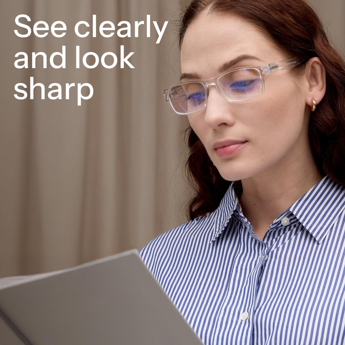 2.5x Professional Reading Glasses - Blue Light Blocking Computer Readers - FSA/H3