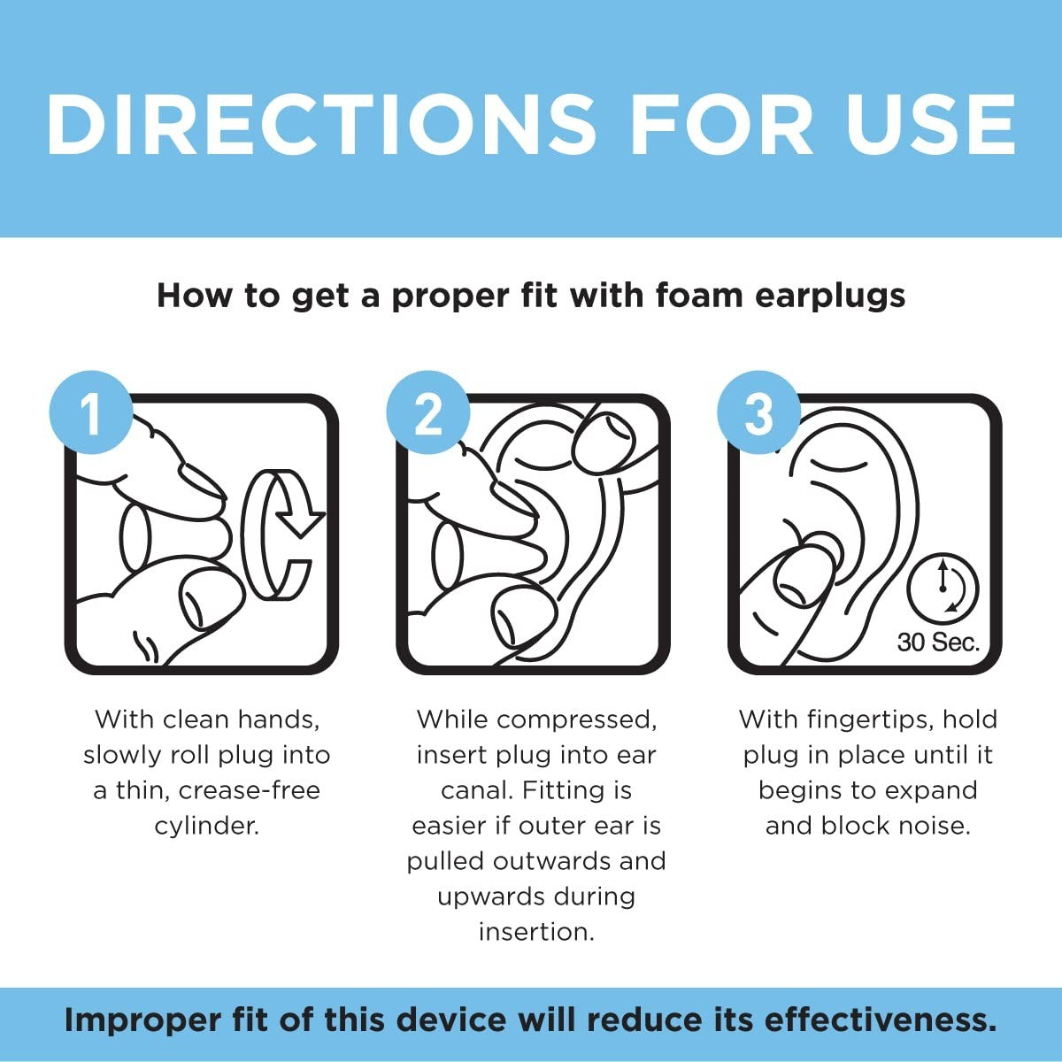 Soft Foam Noise Cancelling Earplugs for Concerts, Hearing Protection, 100 Count3