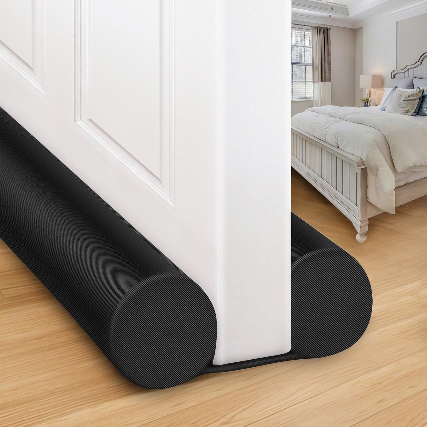 Large Twin Door Draft Blocker Seal 38"   Under Door Gap Filler, Noise Stopper1