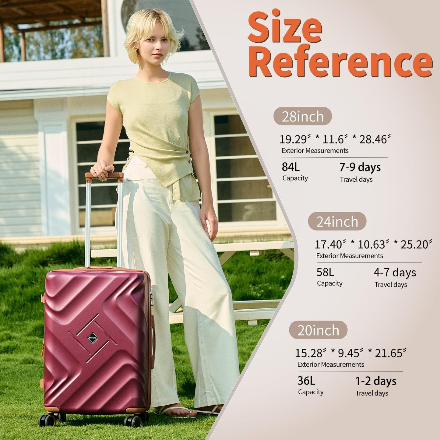 10-Piece Expandable Luggage Set, Airline Approved Carry-On, Hard Shell Suitcases2
