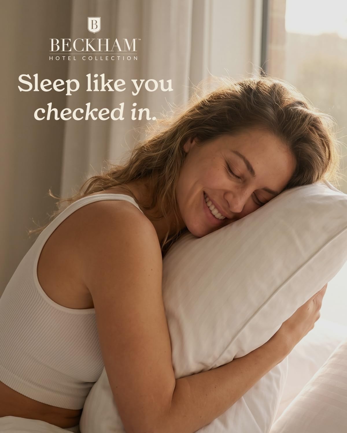Soft Down Alternative Bed Pillows Set of 2 - Standard/Queen Size, Comfort for Al8