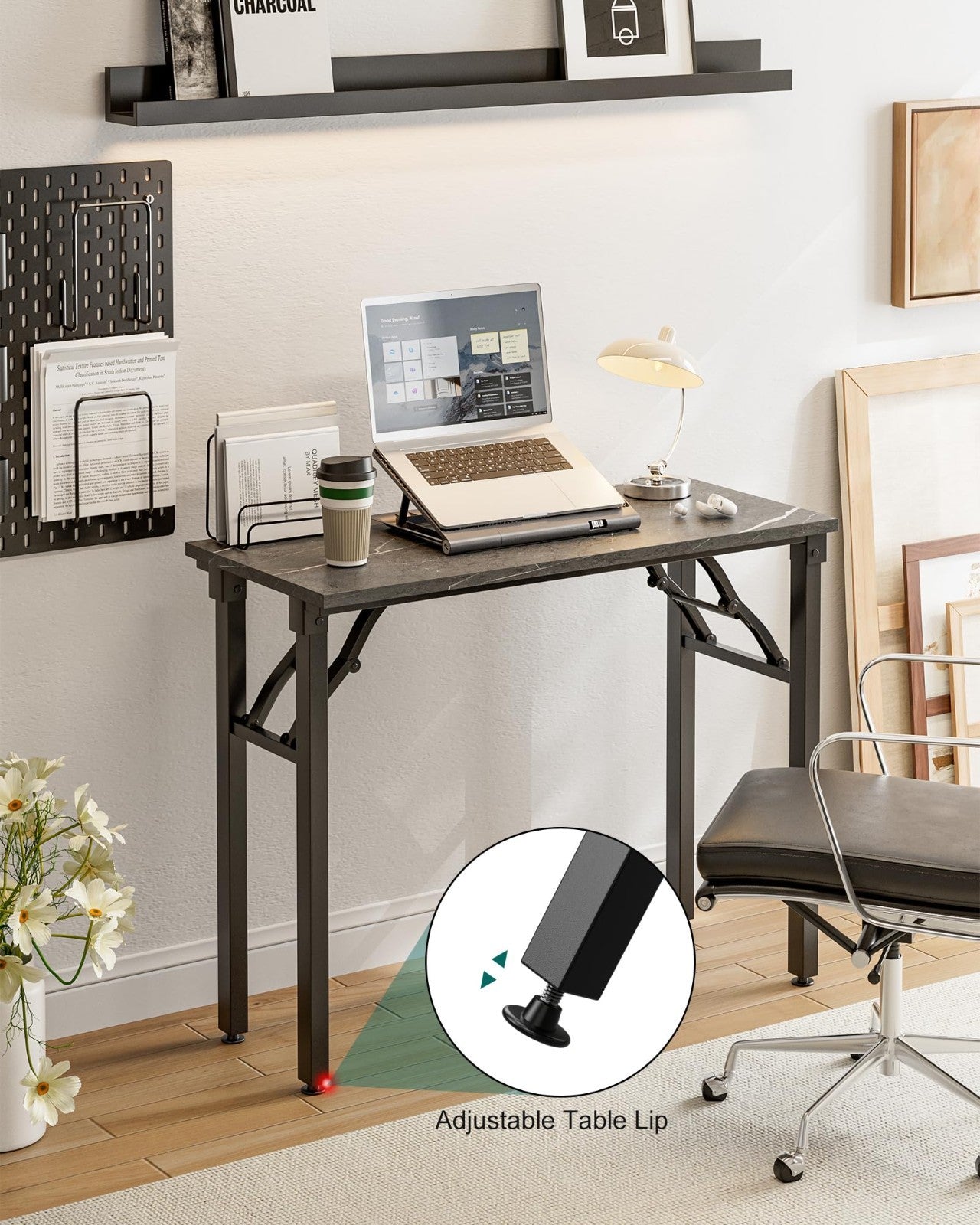 Compact Folding Laptop Desk – 35.8" Portable Table for Small Spaces, Easy Setup5
