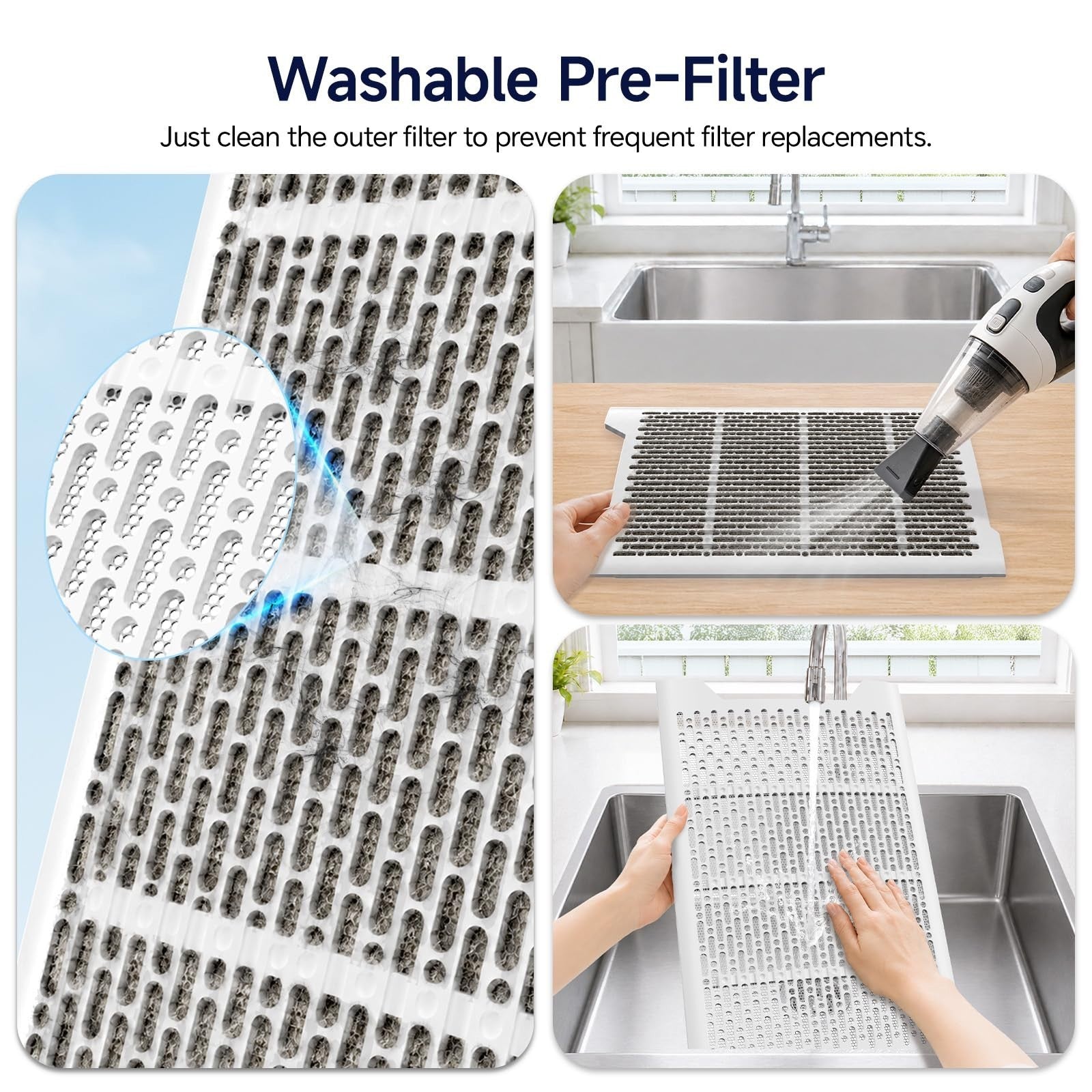 Large Room Air Purifier up to 2800 Sq Ft | HEPA Filter, WiFi, PM2.5 Monitor, 3 F3