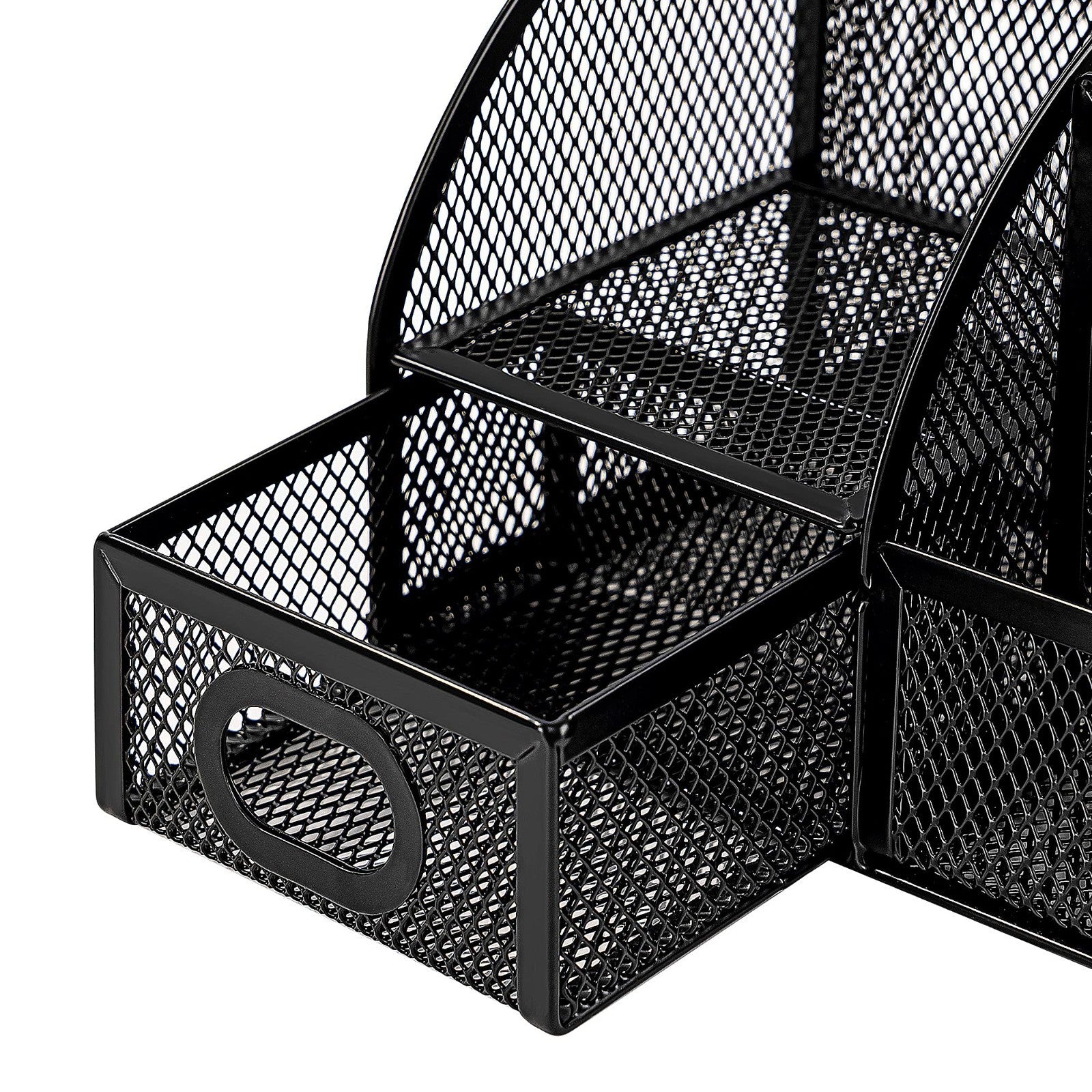 Mesh Pen Holder & Desktop Organizer Caddy for Office Supplies, 9.1"x5.9"x5.5" Bl5