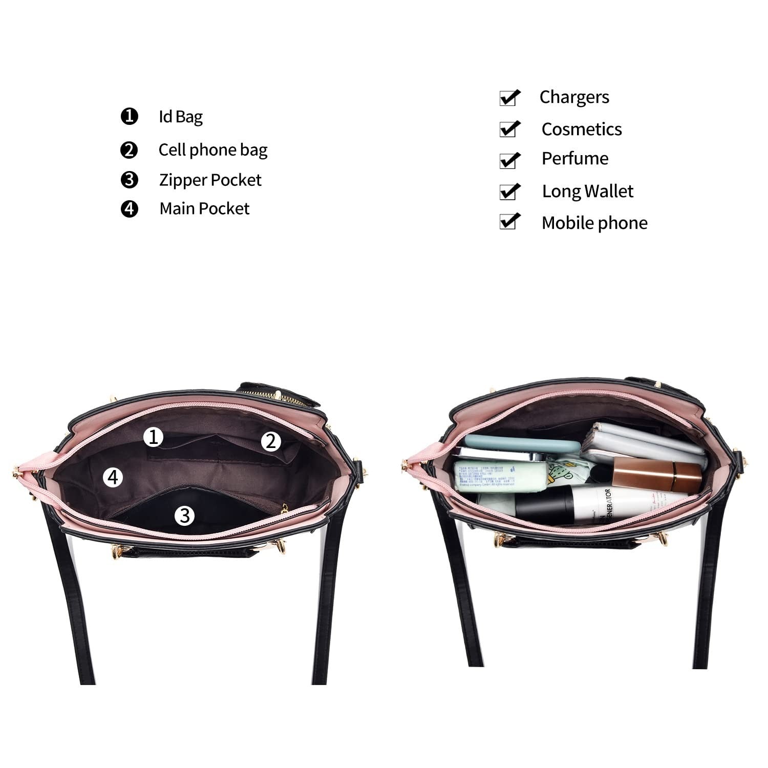 Stylish Women's Crossbody Handbags - Top Handle Satchel & Small Tote Bags5