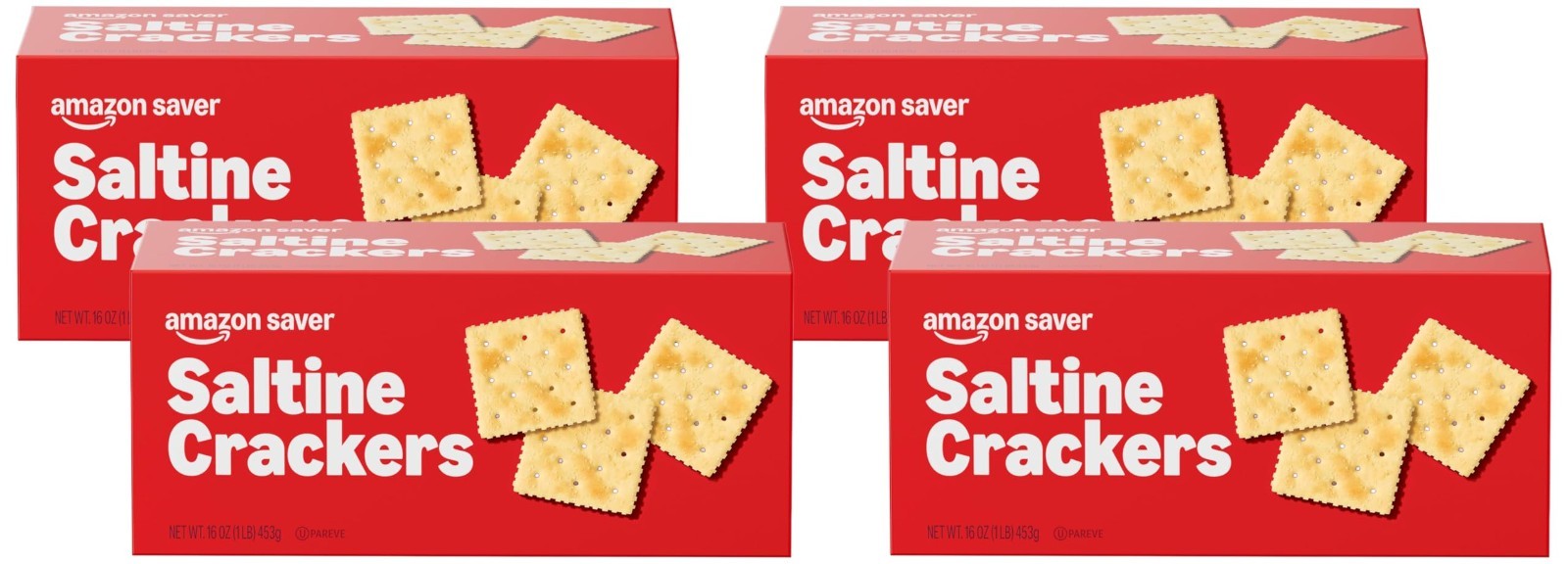 Saltine Crackers, 16 Oz   Pack of 4, Crunchy Snack, Perfect for Soups & Dips1