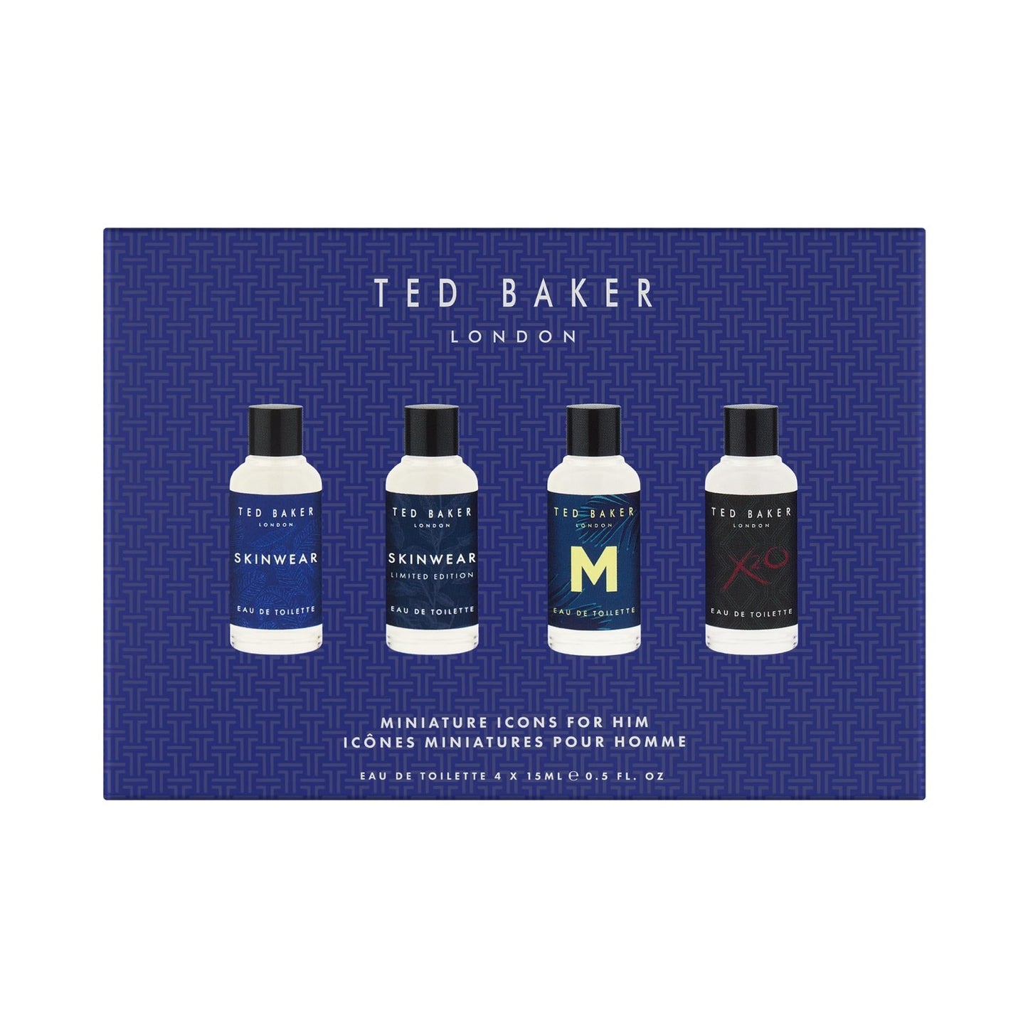 Mini Cologne Gift Set for Him - Travel Friendly 4x15ml Fragrances, Perfect for T2