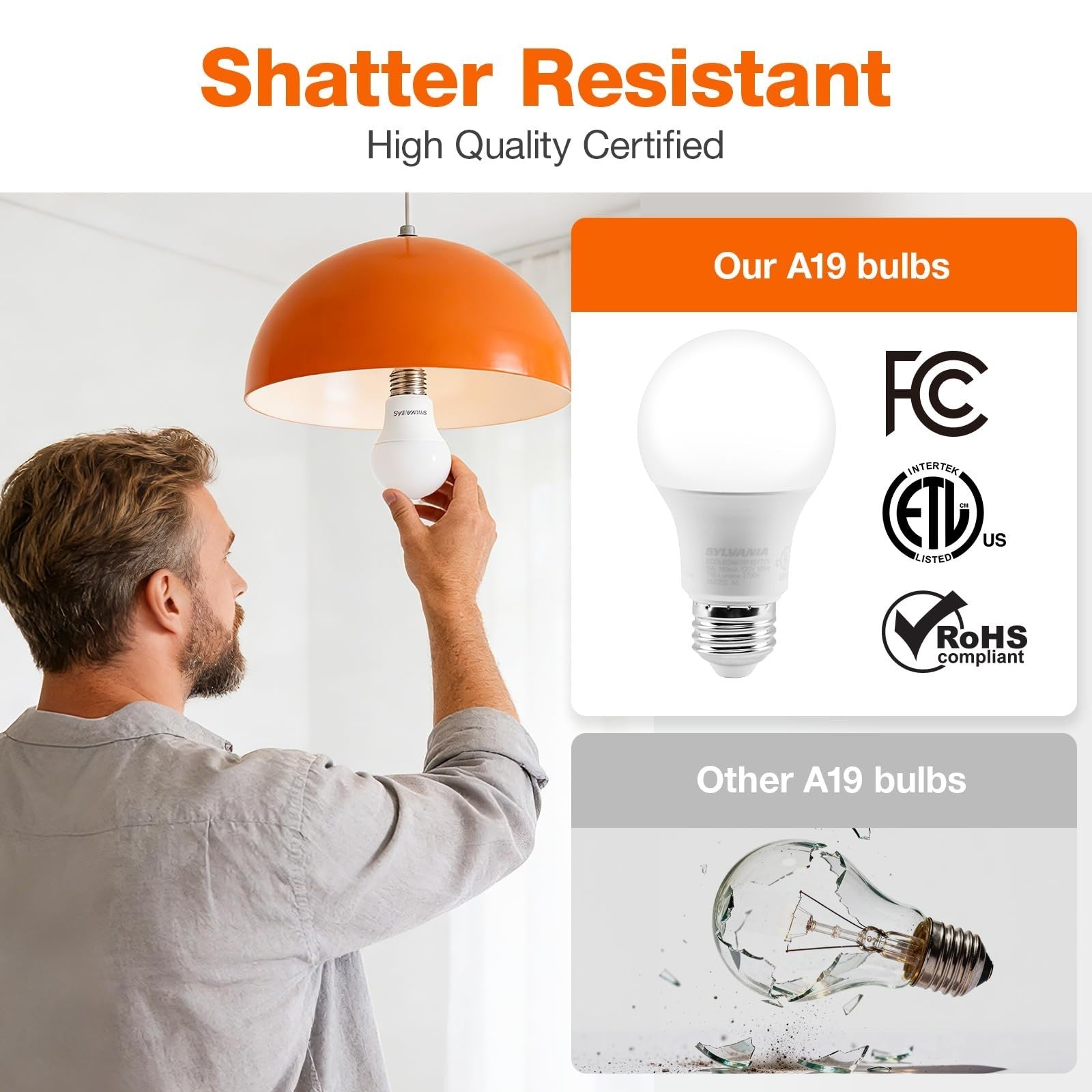 Energy Efficient LED Light Bulbs 60W Equivalent, 9W, 750 Lumens, Daylight 5000K4