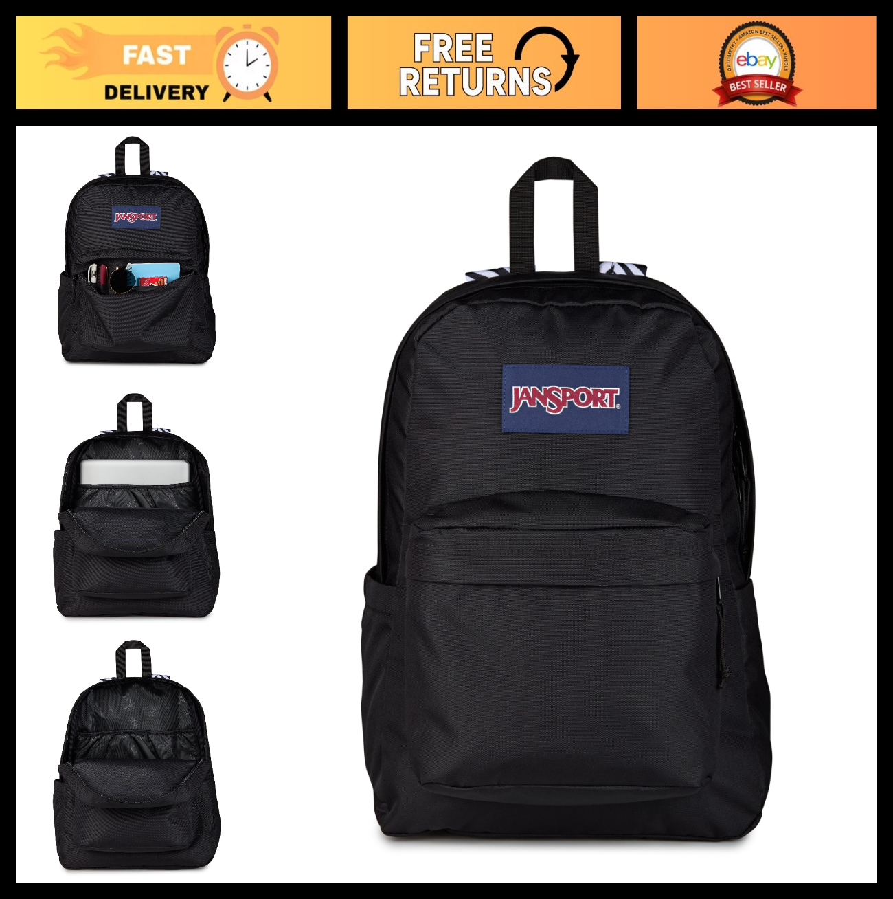 Durable Lightweight Backpack for School, Travel, Hiking   Multiple Colors Availa0