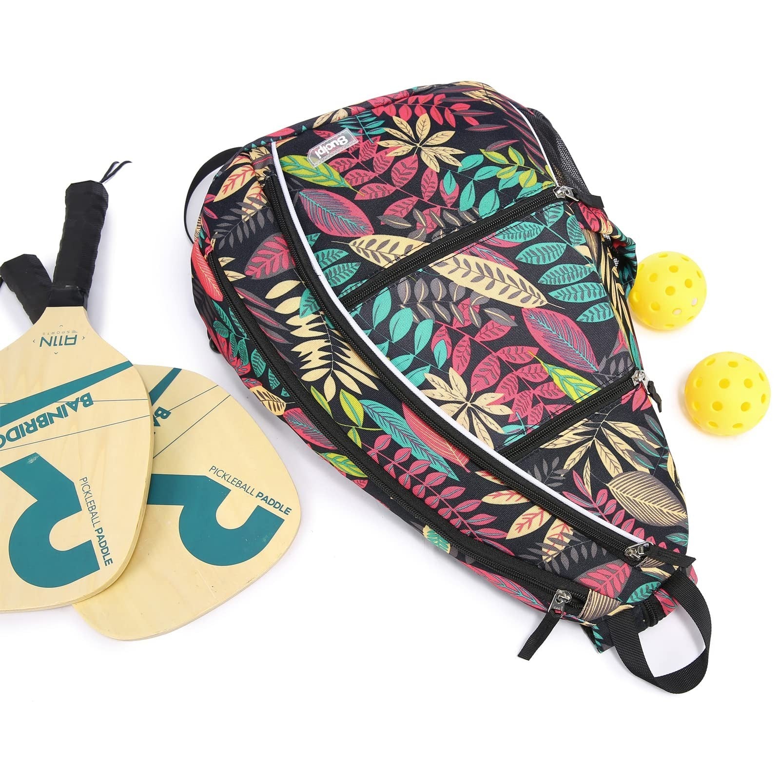 Adjustable Pickleball Backpack with Fence Hook, Large Capacity & Safety Pocket5