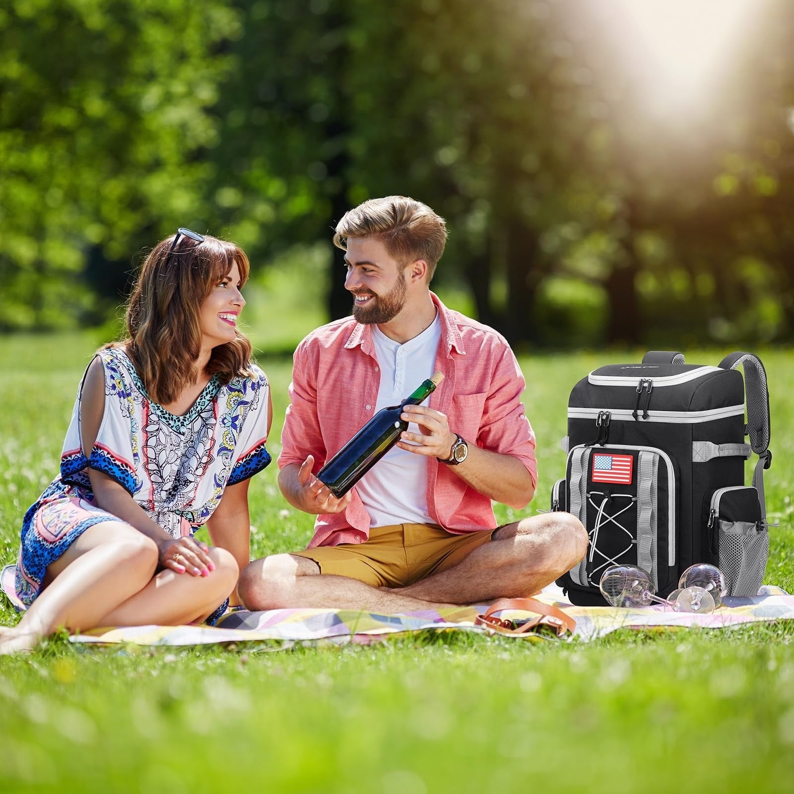 Insulated Backpack Cooler - 35/50 Can, Leakproof Soft Ice Bag, 16H Cold Retentio7