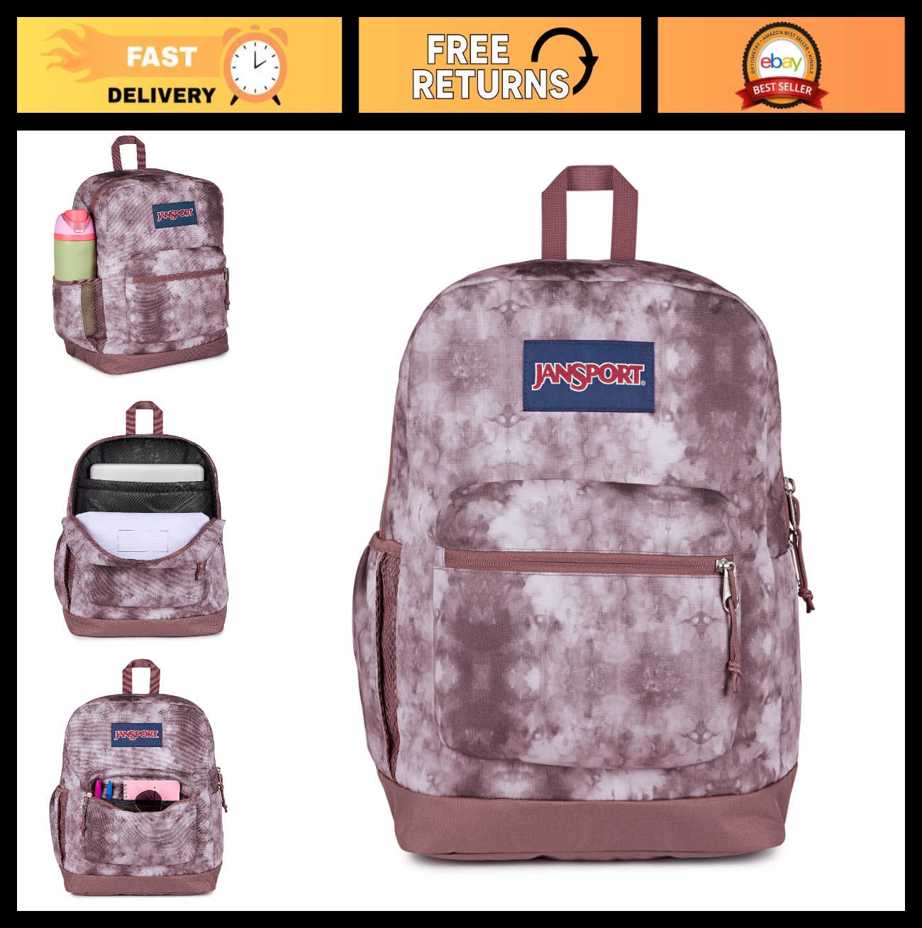 26L Cross Town Plus Backpack   Lemonade Stand, Stylish & Durable School Bag0