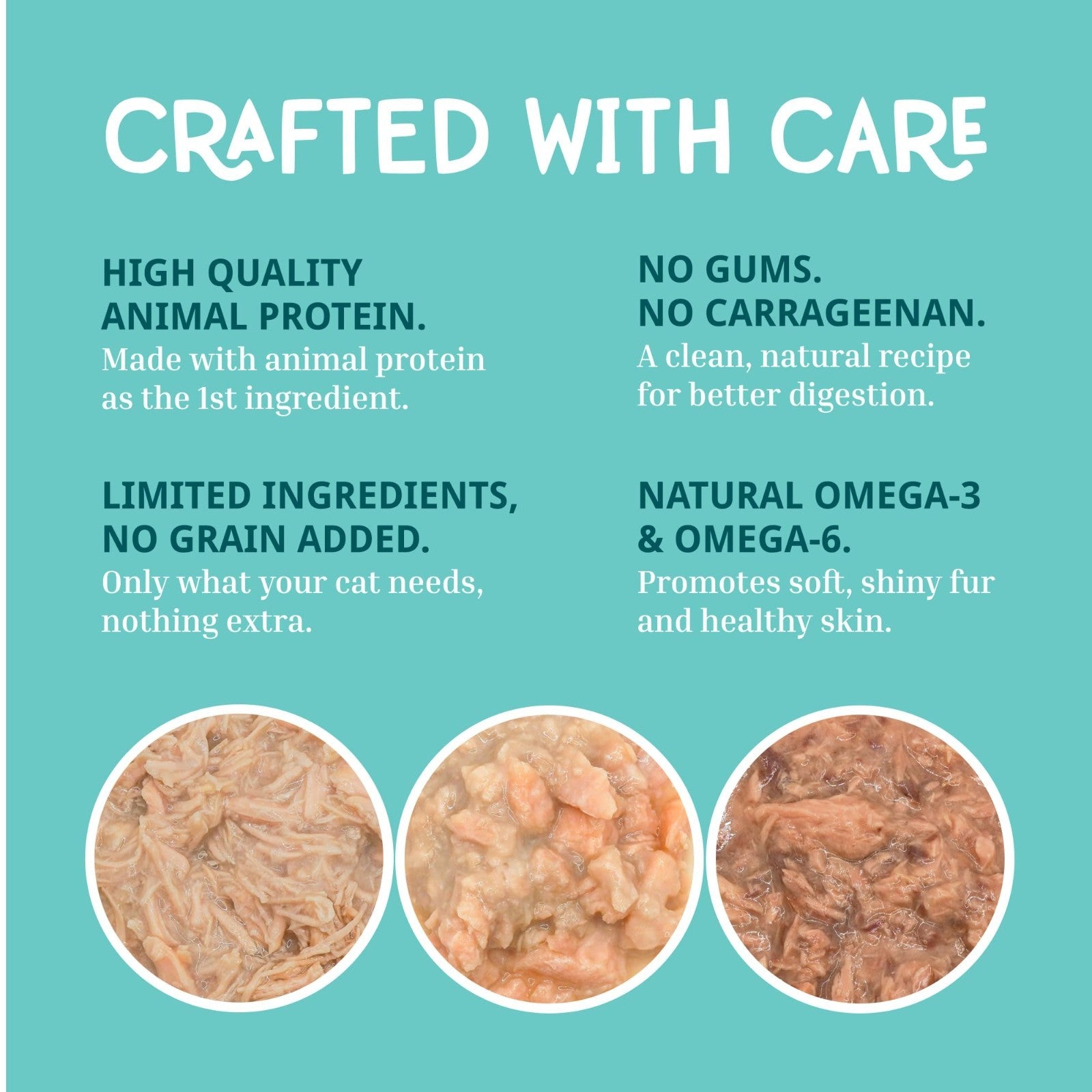 Single Protein Flaked Wet Cat Food Variety Pack - Chicken, Tuna, White Fish - Gr2