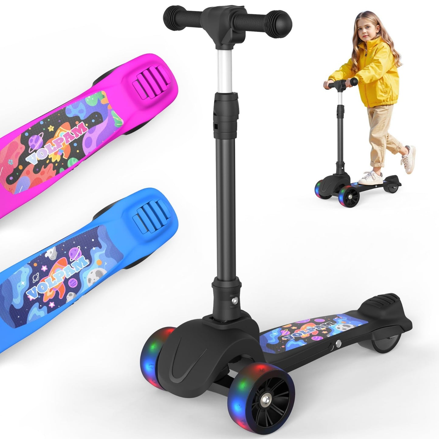 Electric Scooter for Adults, 350W/500W Motor, Long Range 5-28 Miles, 19 MPH Spee1