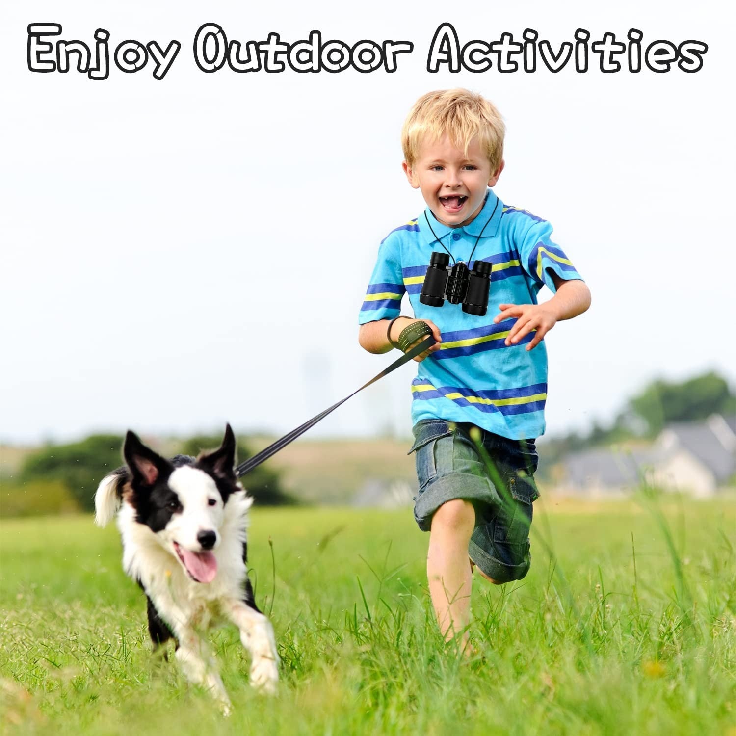 Kids Toy Binoculars Shockproof for Ages 3 12, Bird Watching, Hiking, Learning Gi4