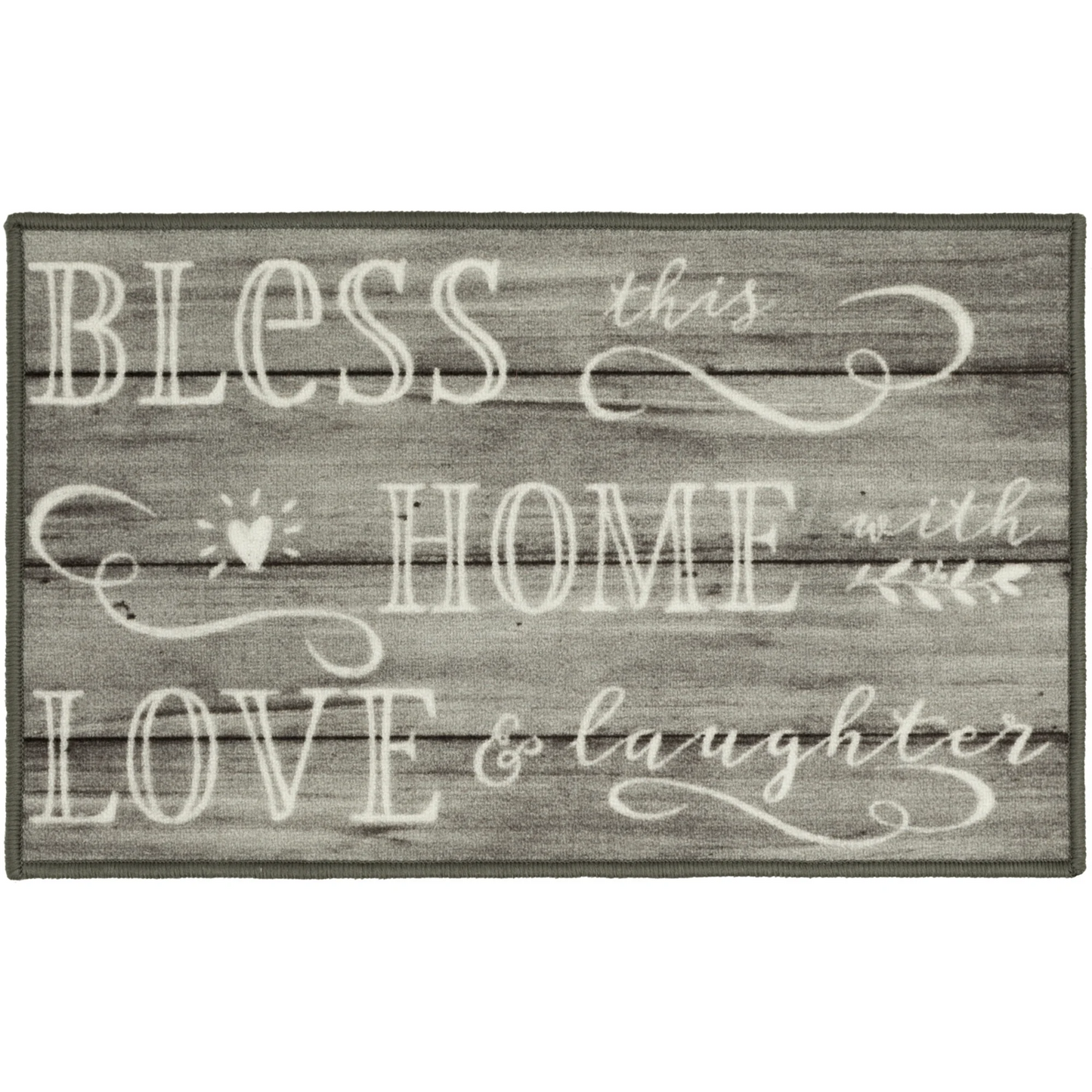 Mainstays Bless Home 17" x 30" Wood-Inspired Indoor Accent Rug0