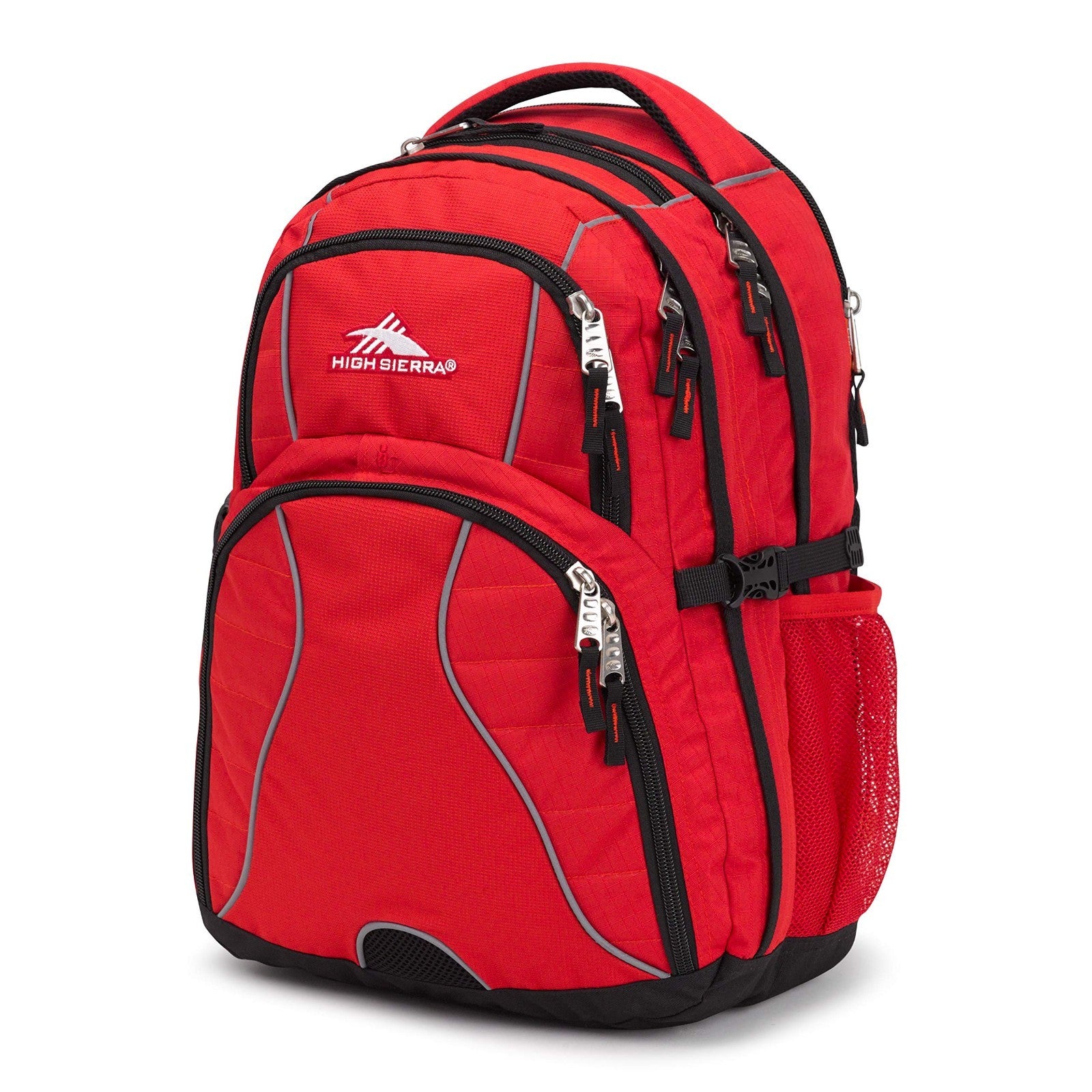 Versatile Laptop Backpack, Crimson/Black, Fits Most 15.6" Laptops, Durable & Sty1