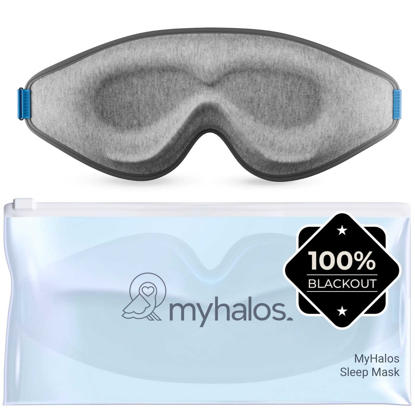 3D Blackout Sleep Mask for Men & Women | Zero Pressure, Breathable Eye Mask for1