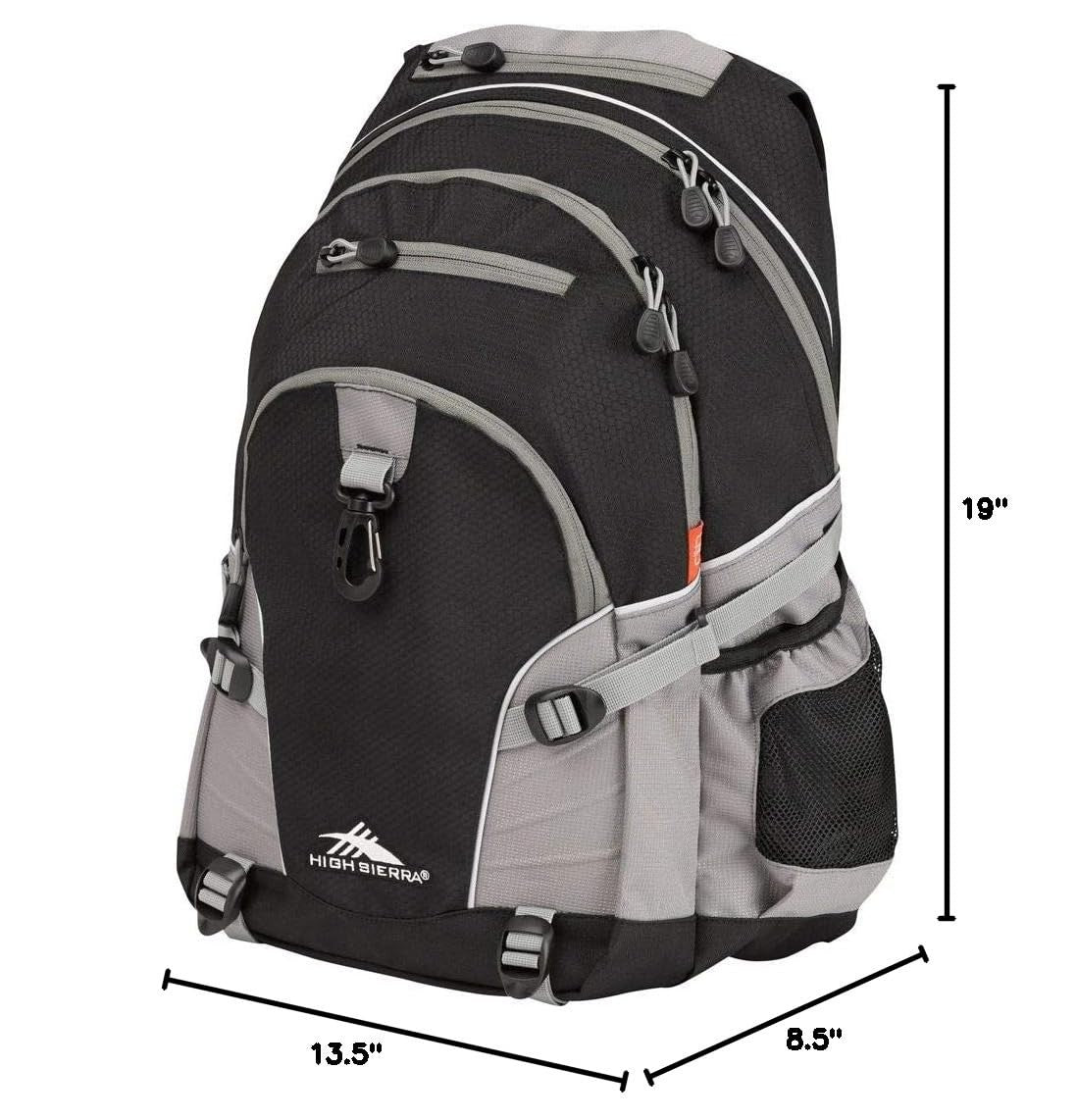 Versatile Travel & Work Backpack with Tablet Sleeve   Black/Charcoal, One Size2