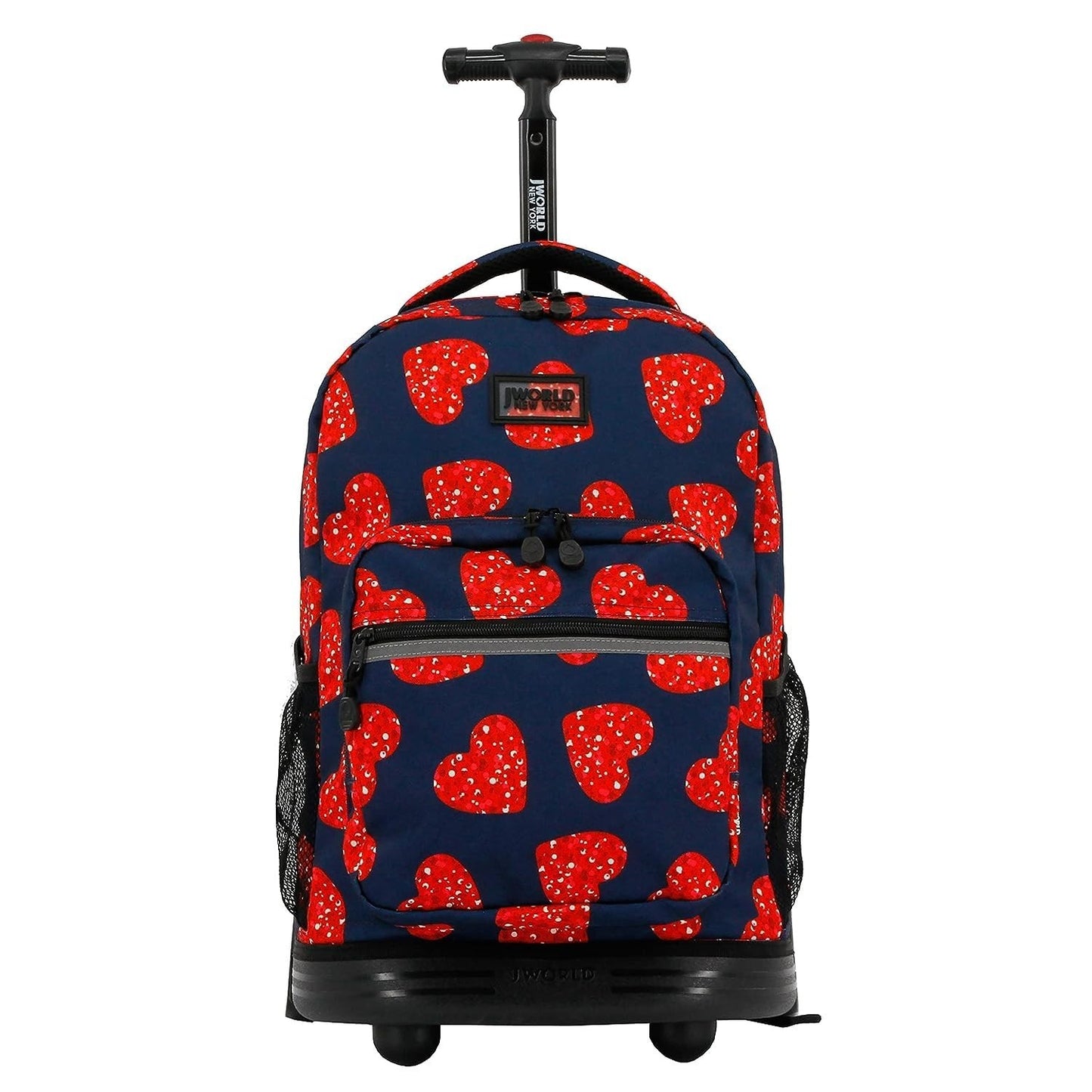 Kids Rolling Backpack with Wheels, 18" Bookbag for School, Girls & Boys, Love Sp1