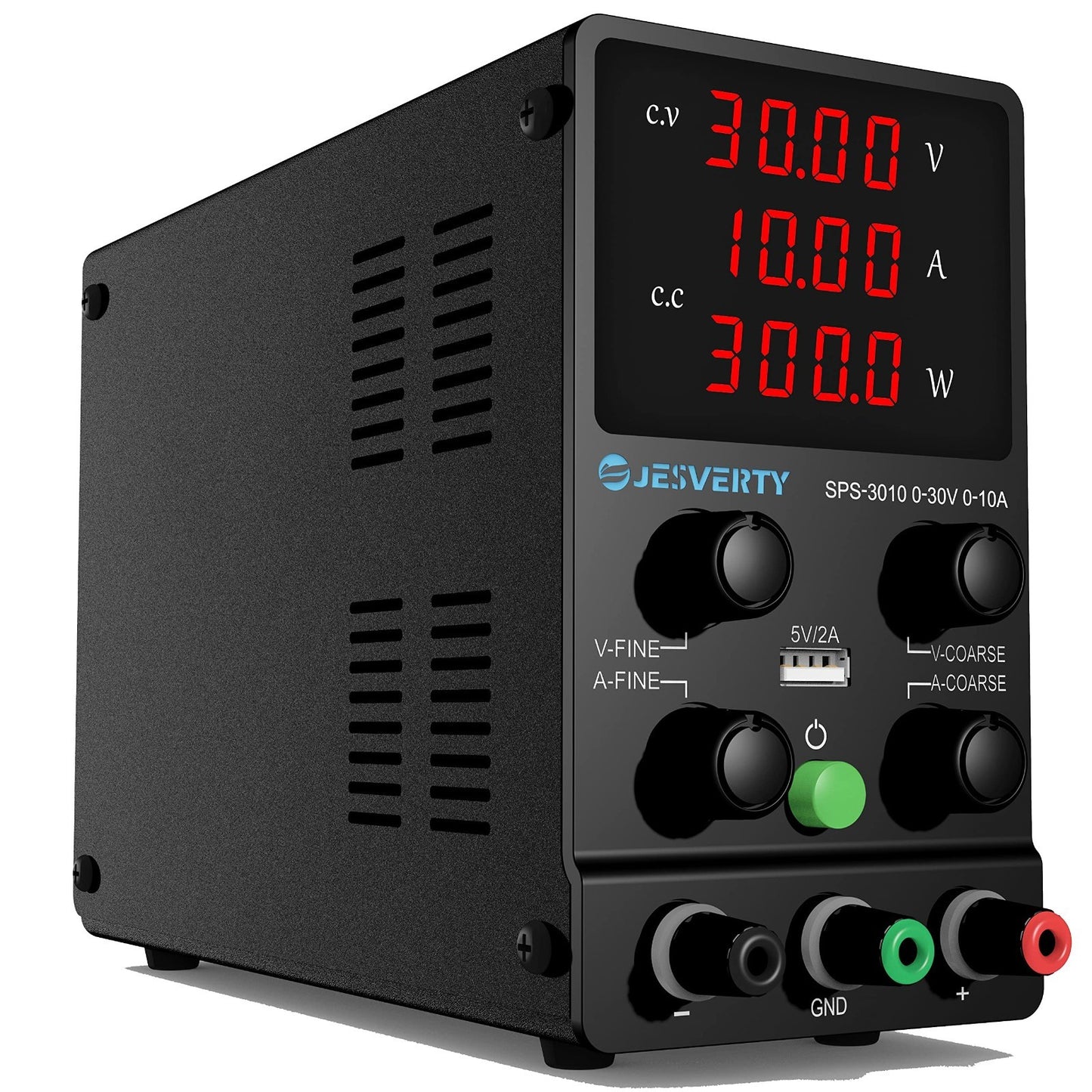 Adjustable DC Power Supply 0 30V 10A, Precision LED Display, USB Port, Bench Sup1