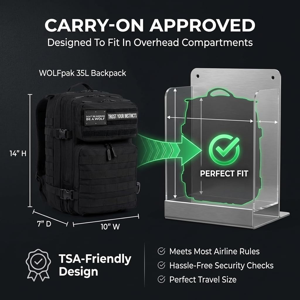Durable 35L Waterproof Gym Backpack, MOLLE Webbing, Laptop Pocket, Athletic Gear12