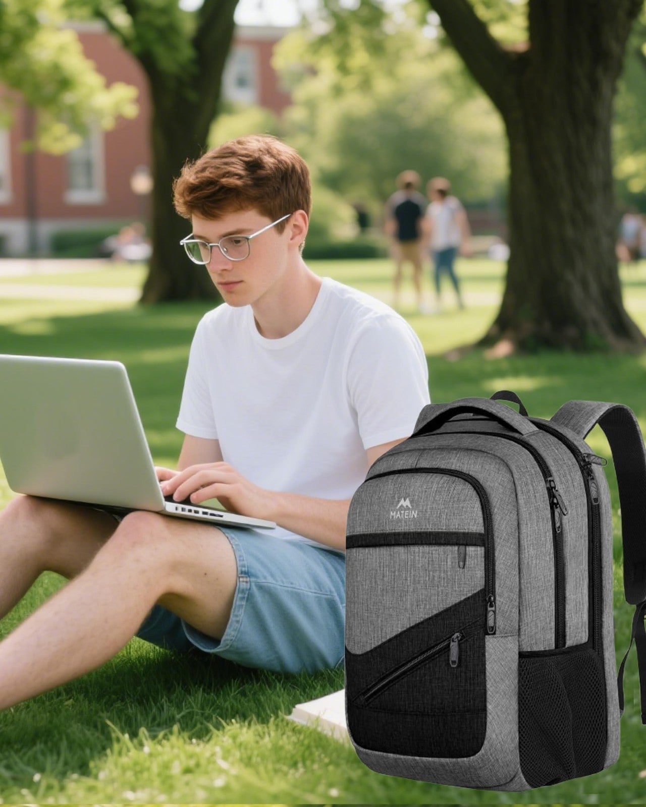 Spacious Laptop Backpack for Work & Travel, TSA Friendly Carry On Bag for Men2
