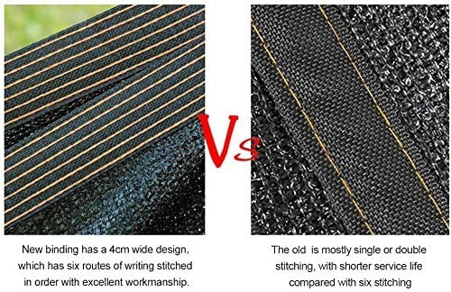 70% Black Shade Cloth 6x12 FT Durable Mesh Tarp with Grommets for Garden, Greenh3
