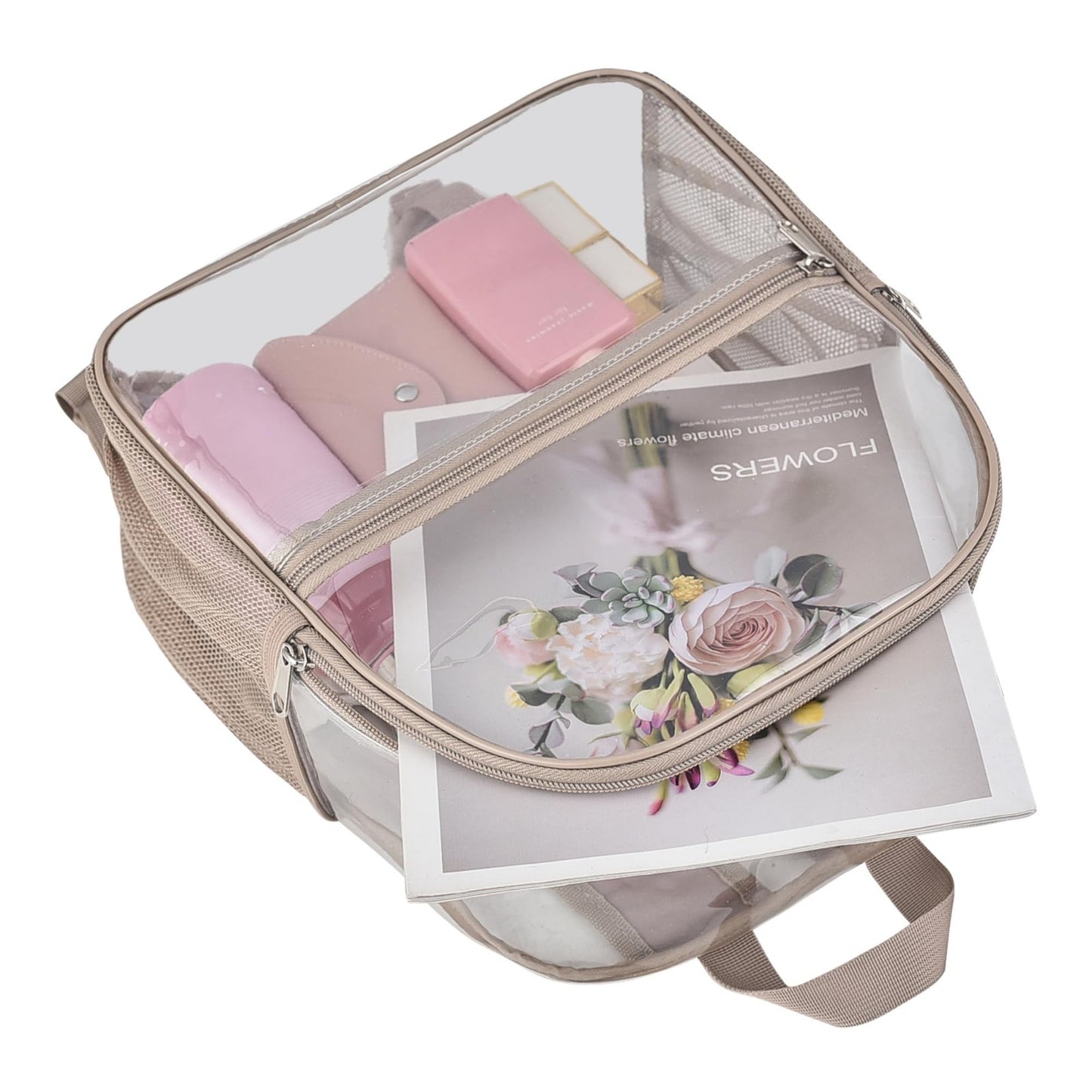 Clear Stadium Backpack, Transparent Bag for Concerts & Sports, Waterproof PVC, A7
