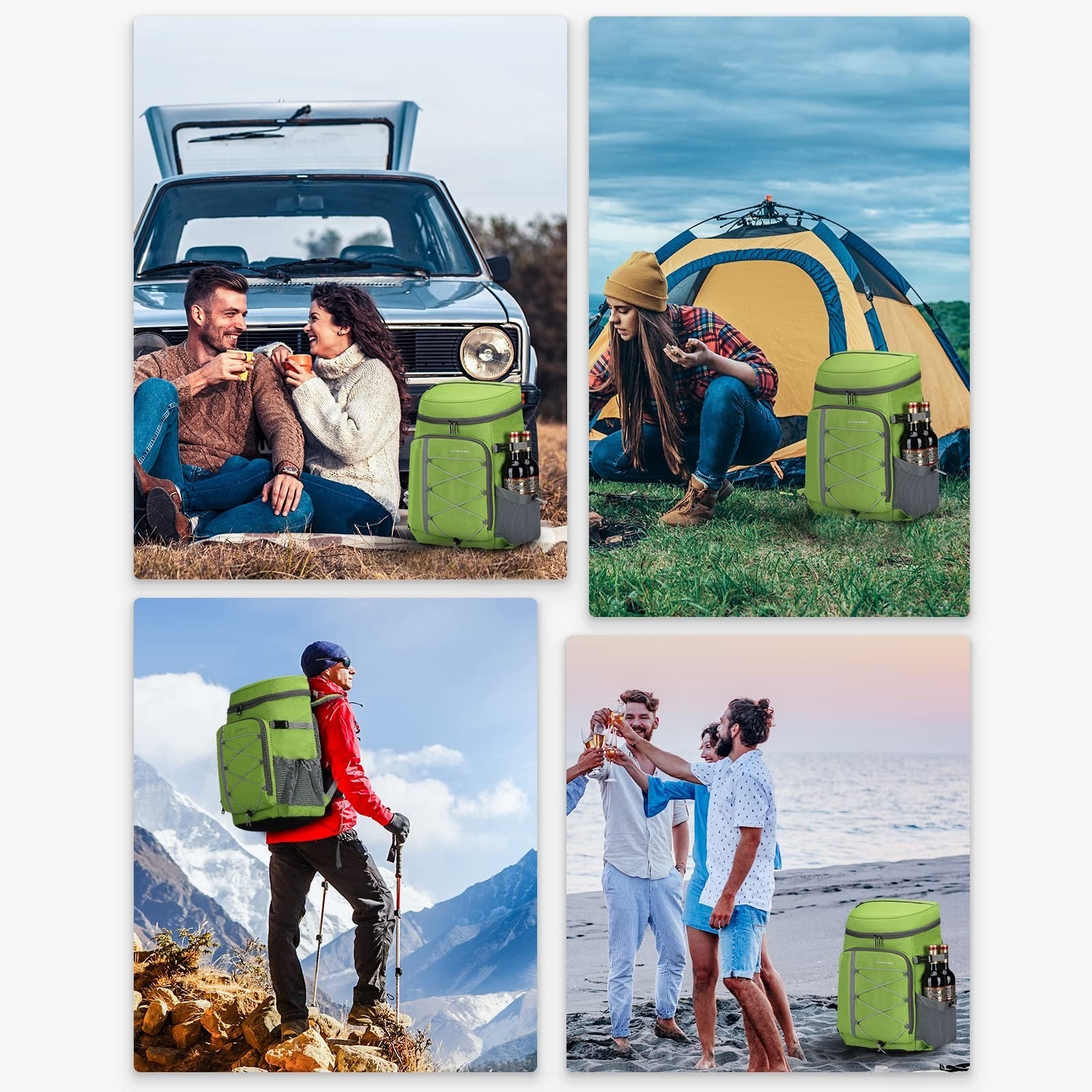 Insulated Soft Cooler Backpack - 35/50 Can Capacity for Camping, Hiking & Beach8