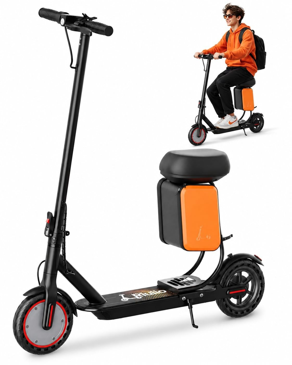 Foldable Electric Scooter, 350W-500W Motor, 9-22 MPH, 10-41 Mile Range, Dual Sus0