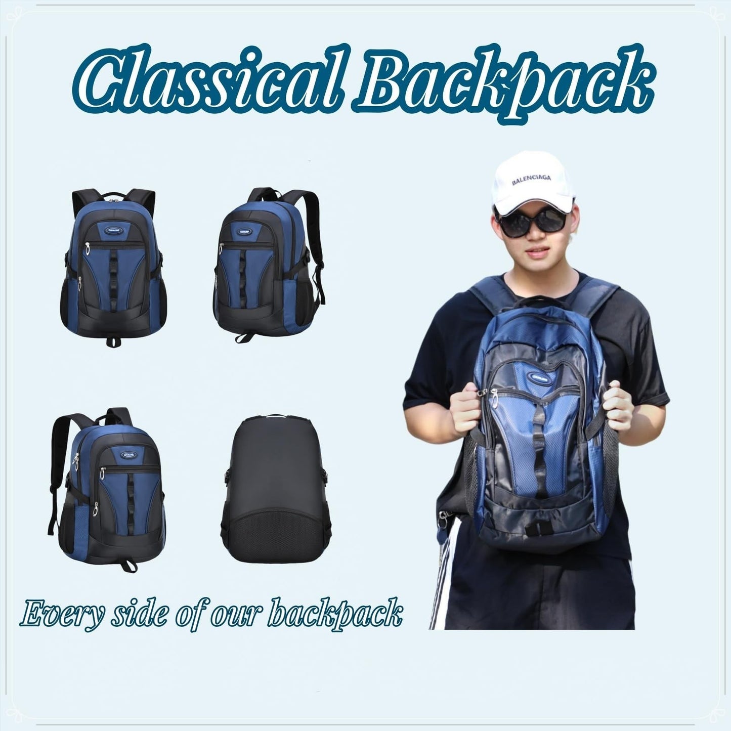 Teens School Backpack Casual Daypack for Students, Book Bag, Lightweight & Durab2