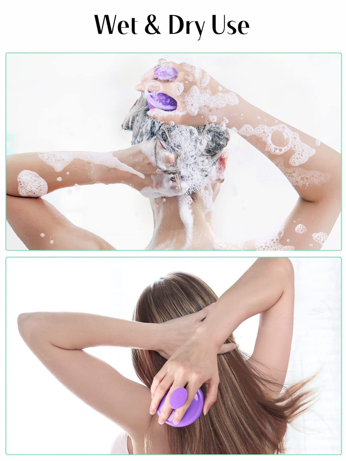 Scalp Massager Shampoo Brush   Soft Silicone Scrubber for Hair Growth & Dandruff3