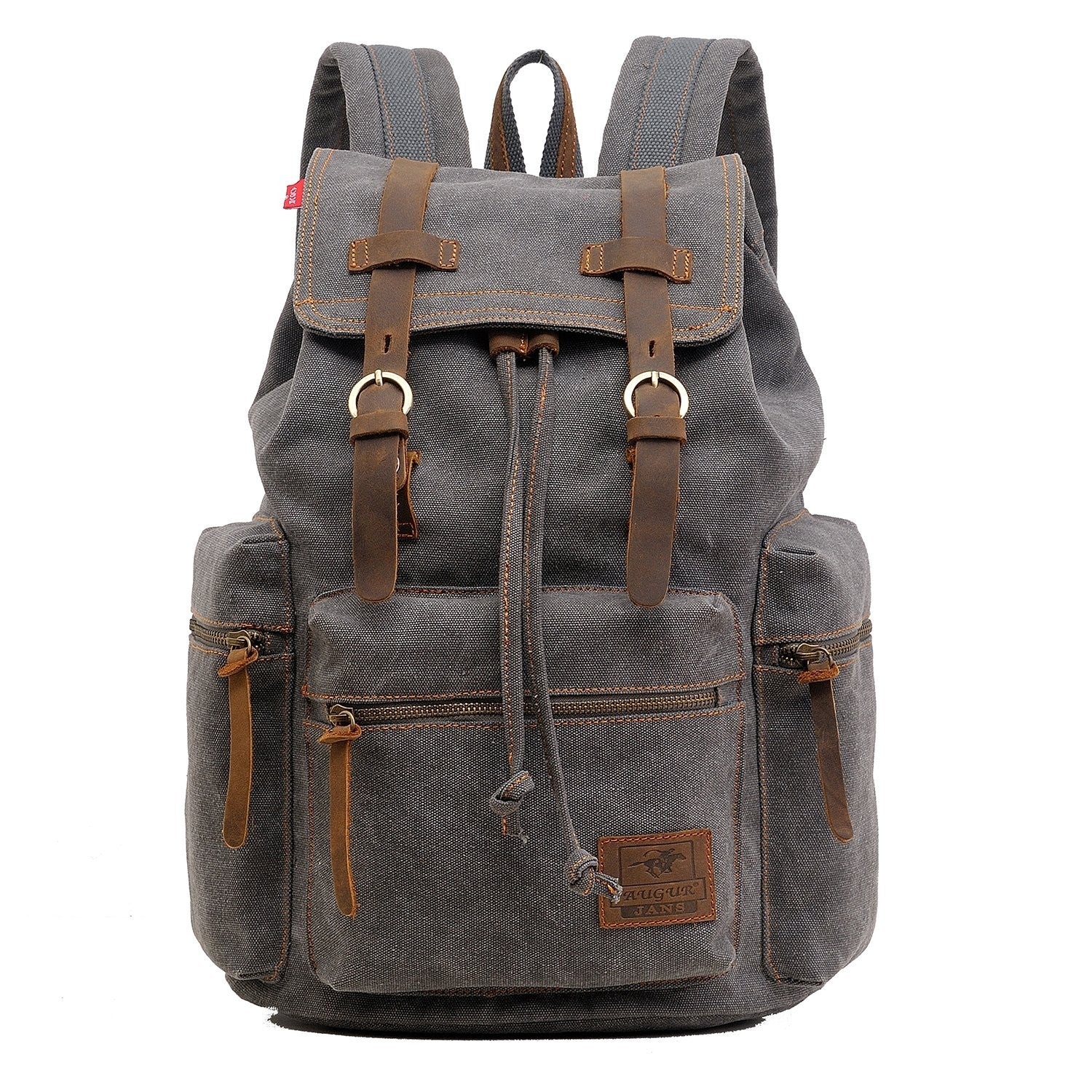High Capacity Canvas Vintage Backpack for Camping, Hiking, Travel, 12 15" Laptop0