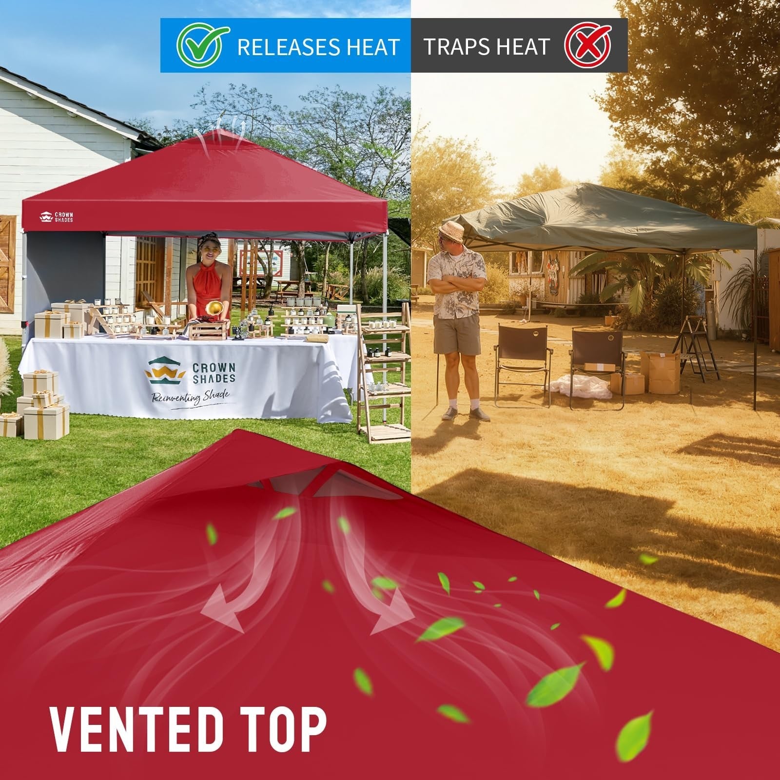 12x12 Pop Up Canopy Tent with Side Wall, Easy Setup Outdoor Gazebo, Sun Shade fo6