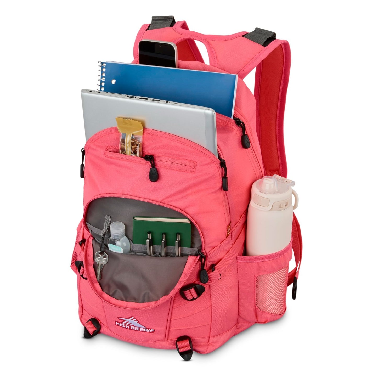 Versatile Travel & Work Backpack with Tablet Sleeve   Stylish Thrift Pink, One S3