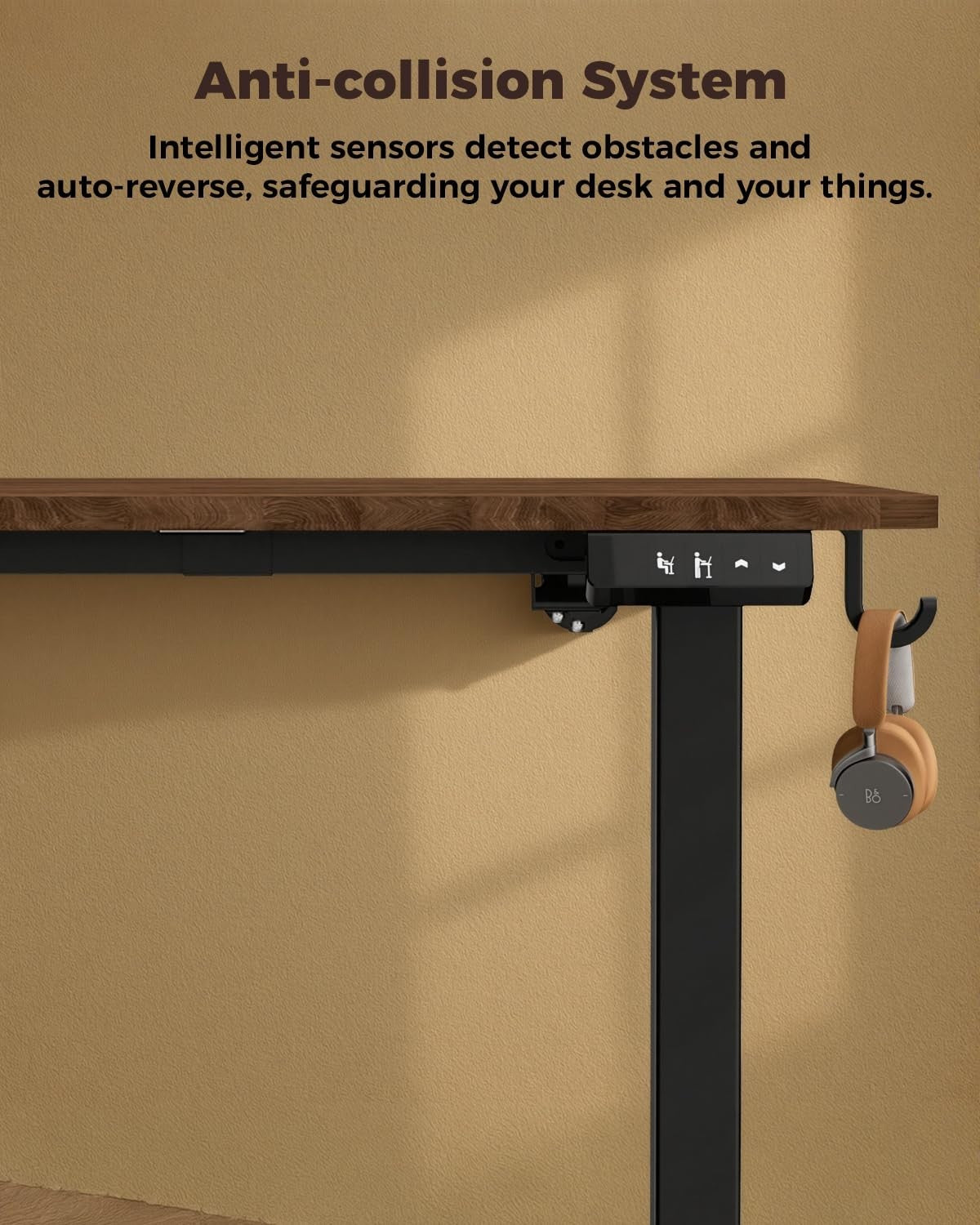 Height Adjustable Electric Standing Desk 48"x24", Ergonomic Sit Stand Desk, Memo3
