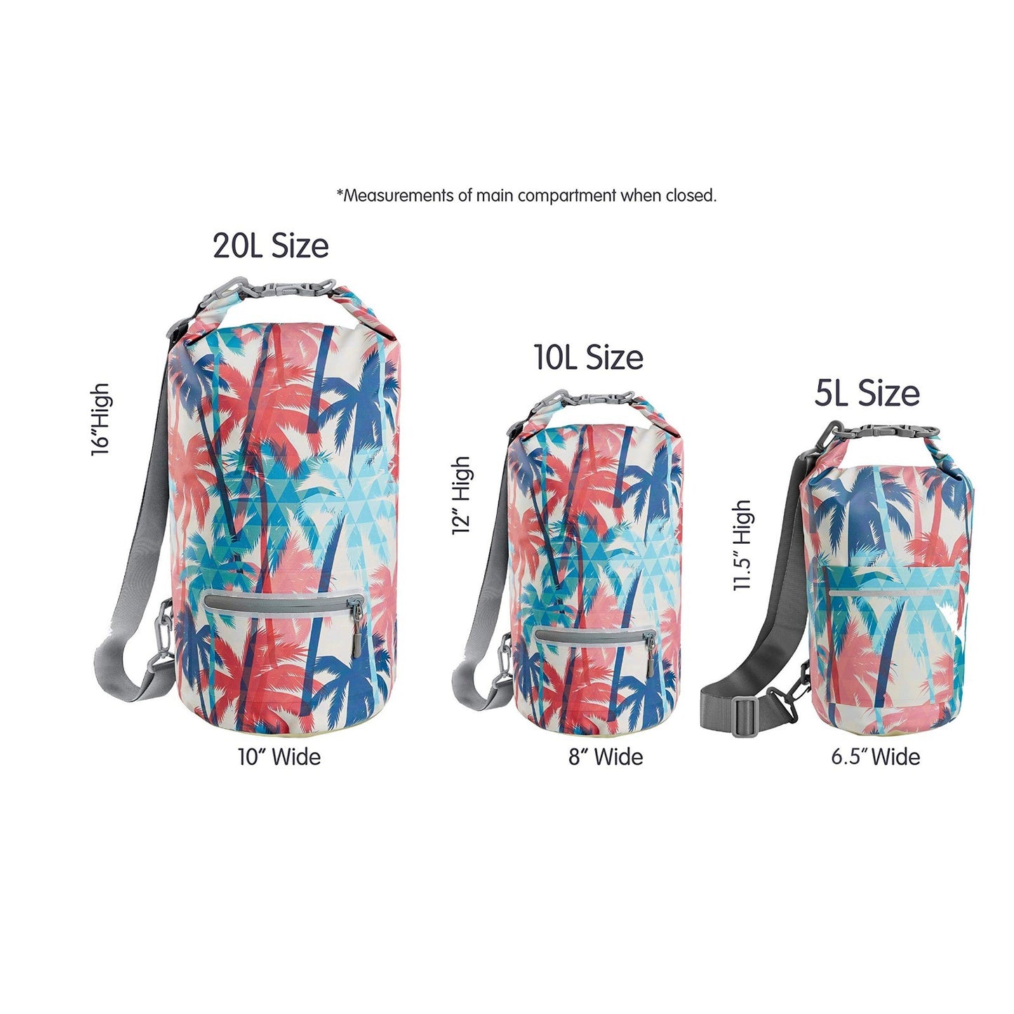 Waterproof Roll Top Dry Bag - 5L, 10L, 20L - Lightweight, Durable & Versatile3